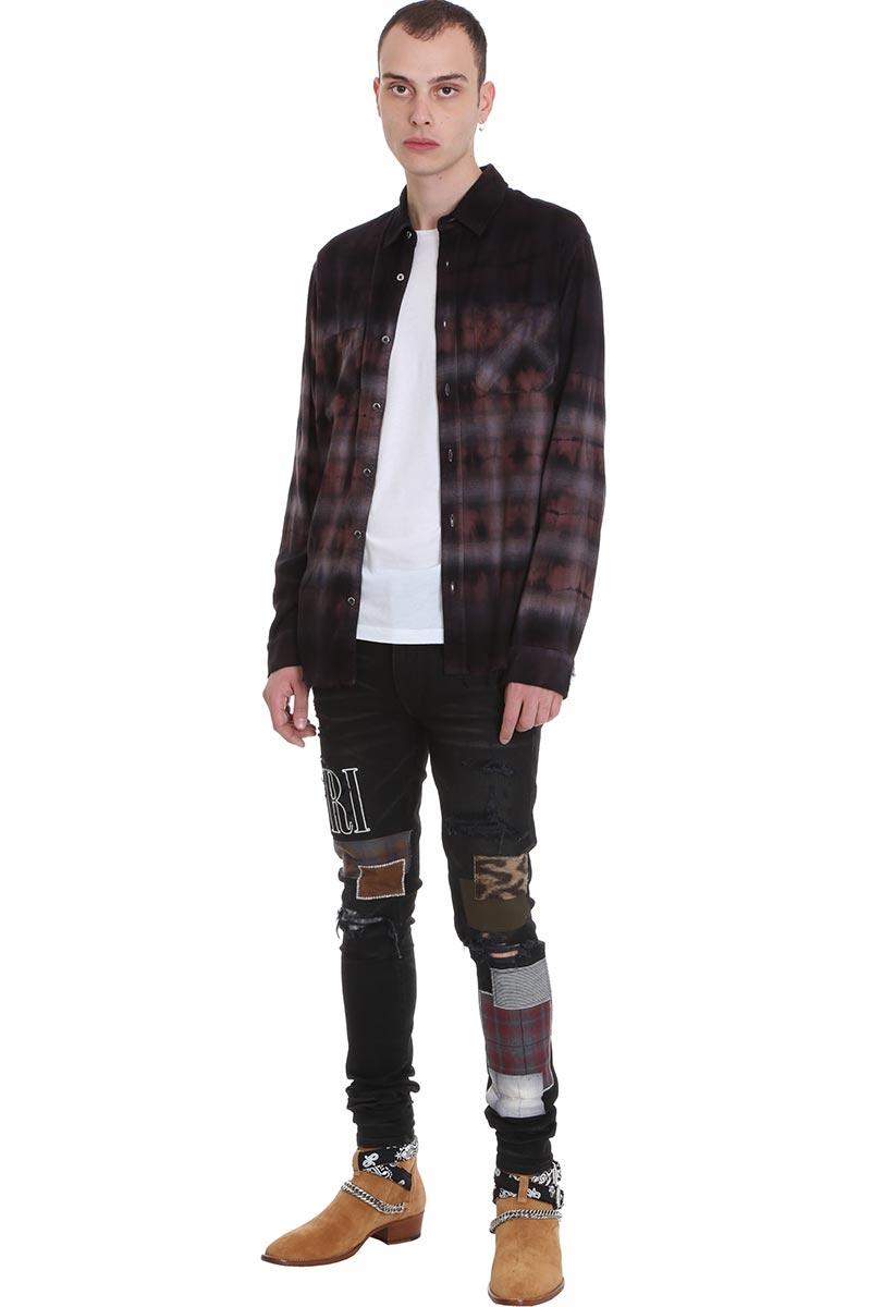 Amiri Denim Black Grunge Patch Medium 