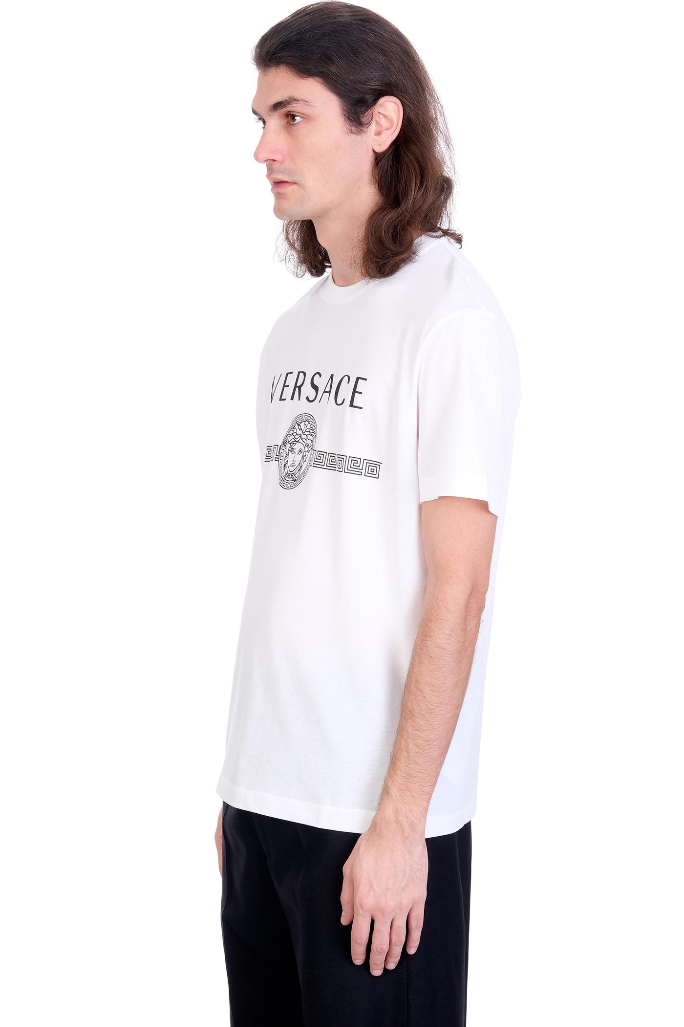 mens white versace t shirt