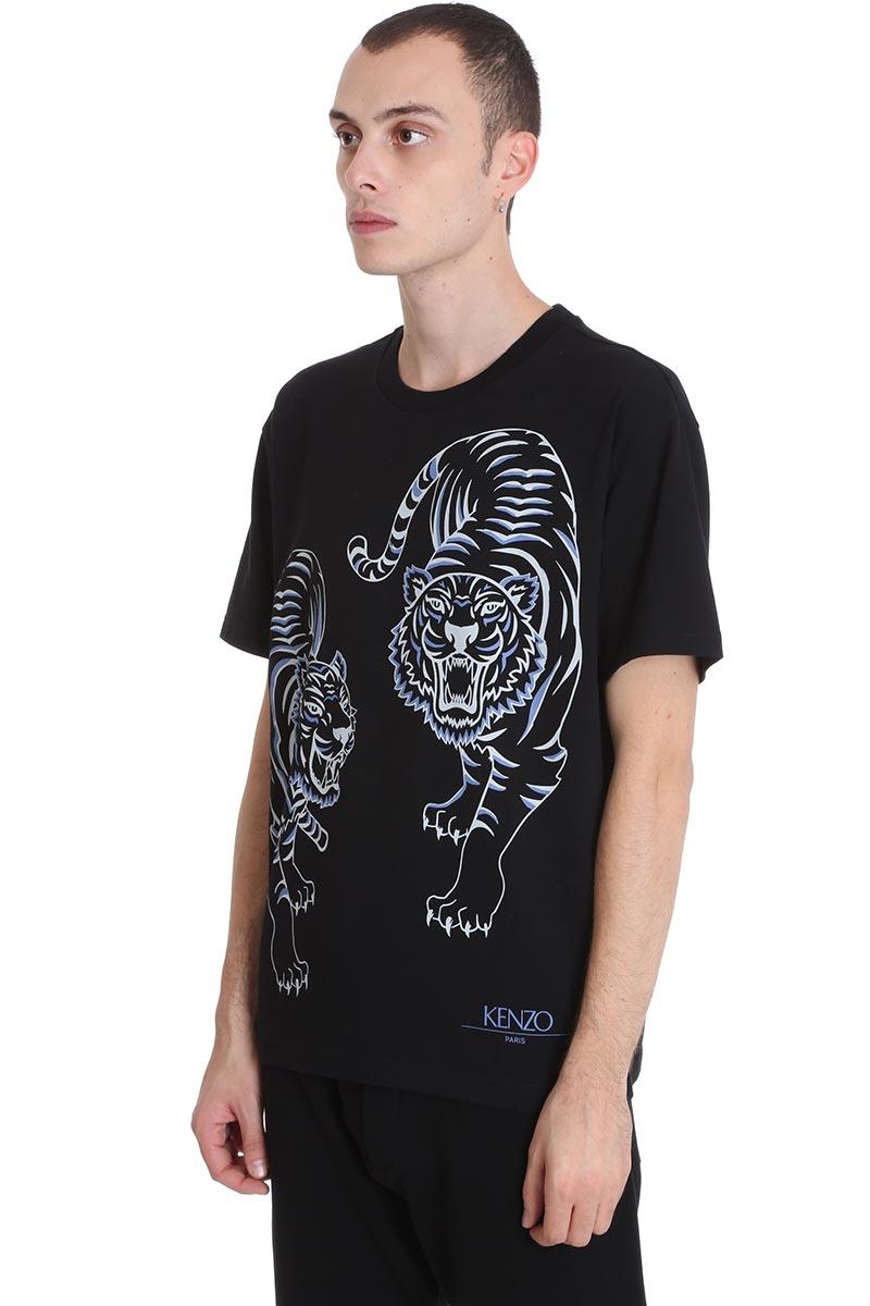 KENZO Cotton Men's Double Tiger Graphic 