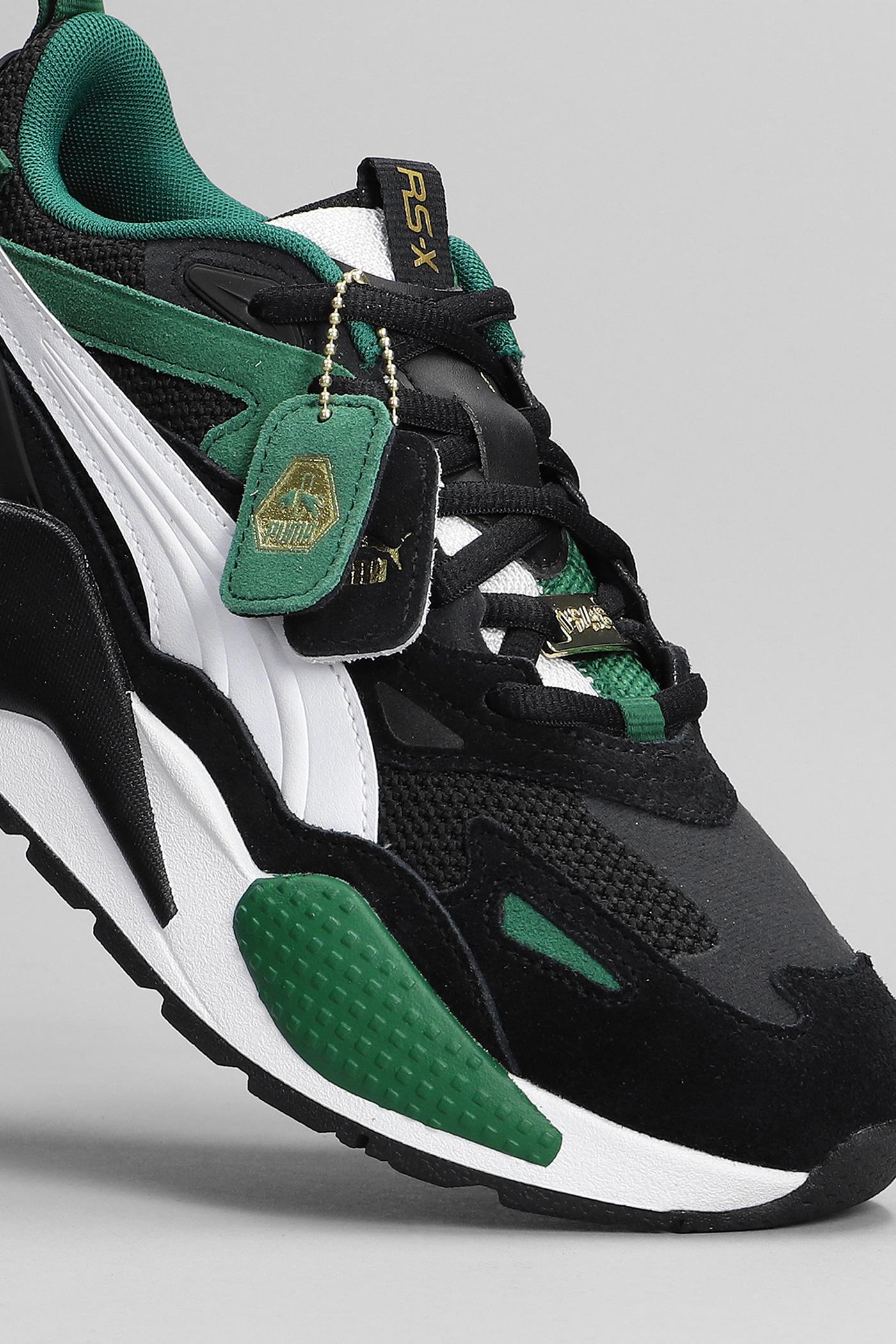 PUMA Rs-x Sneakers In Black Synthetic Fibers in Green for Men | Lyst