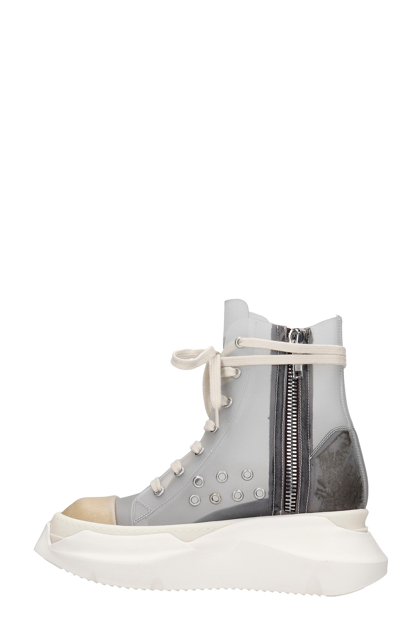 Rick Owens DRKSHDW Abstract Sneakers In Transparent Pvc in Gray | Lyst