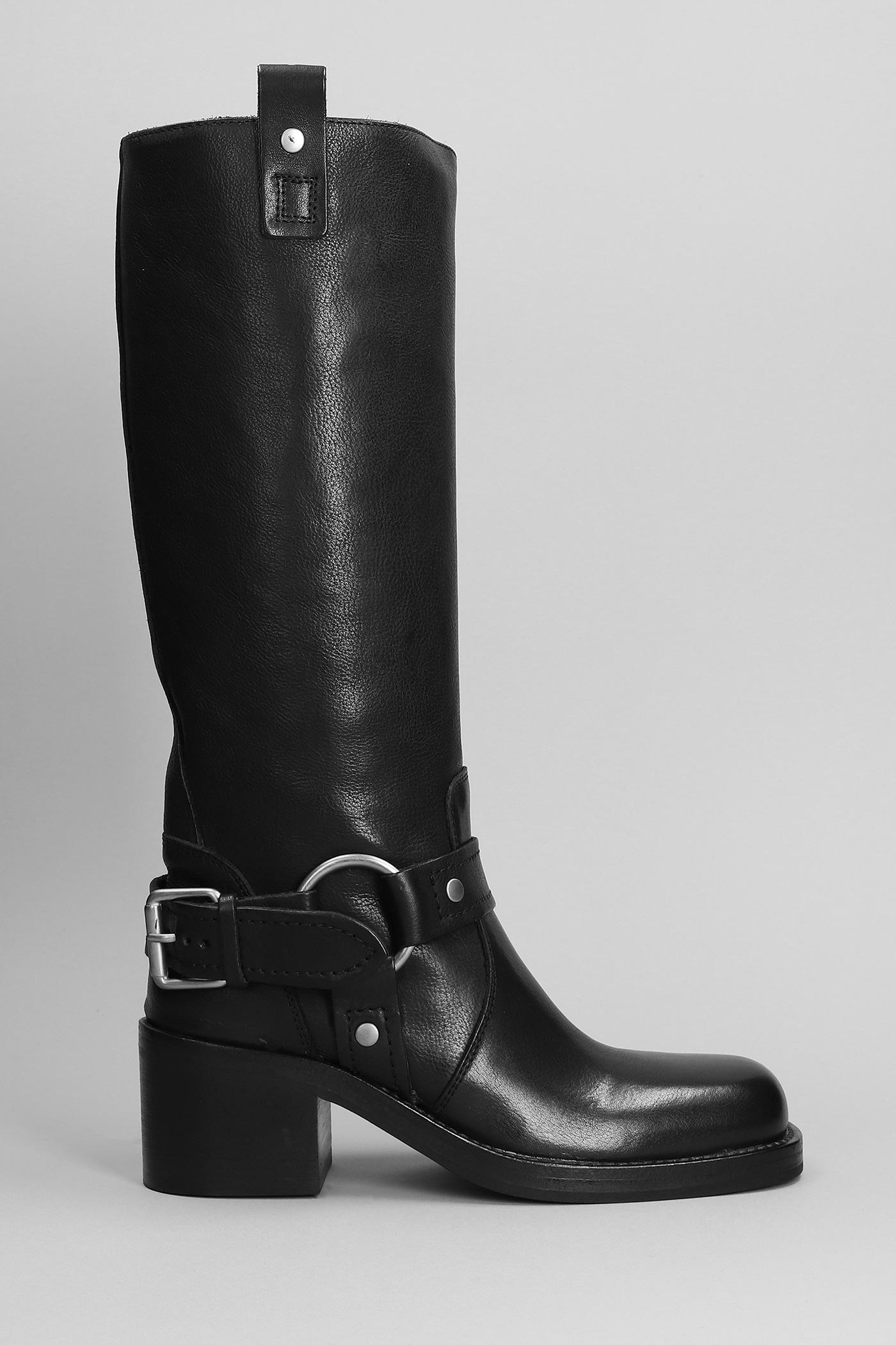 Stivali texani Scorpio bis in Pelle Nera di Ash in Nero Lyst
