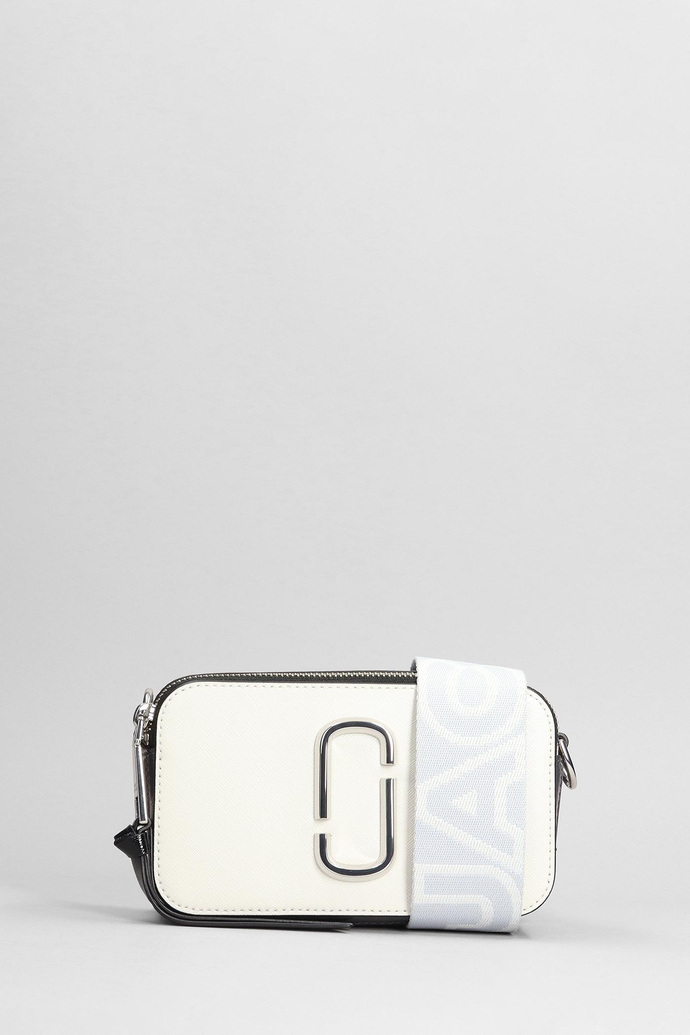 Snapshot leather crossbody bag Marc Jacobs White in Leather - 35601463