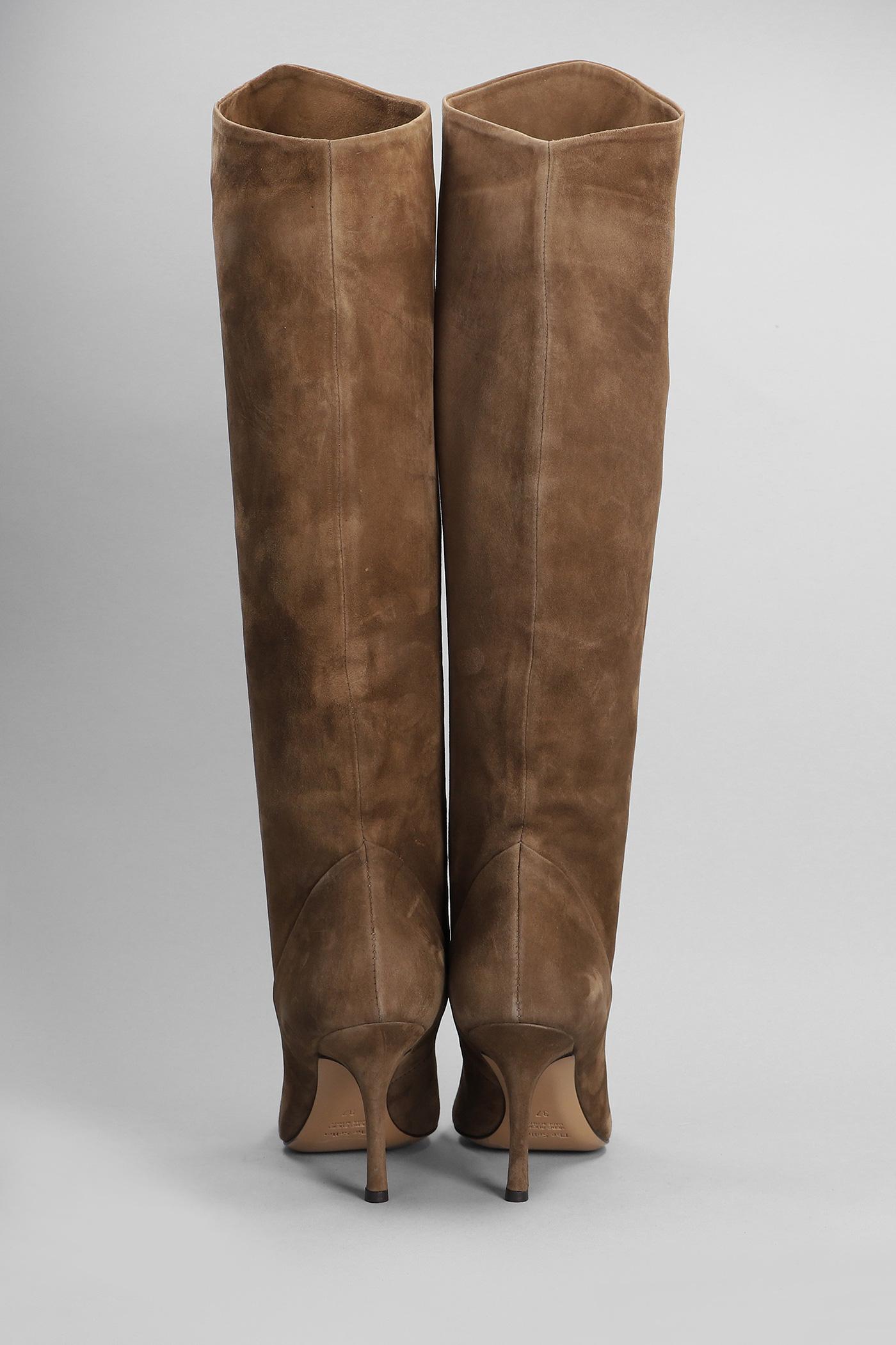 The Seller High Heels Boots In Leather Color Suede in Brown | Lyst