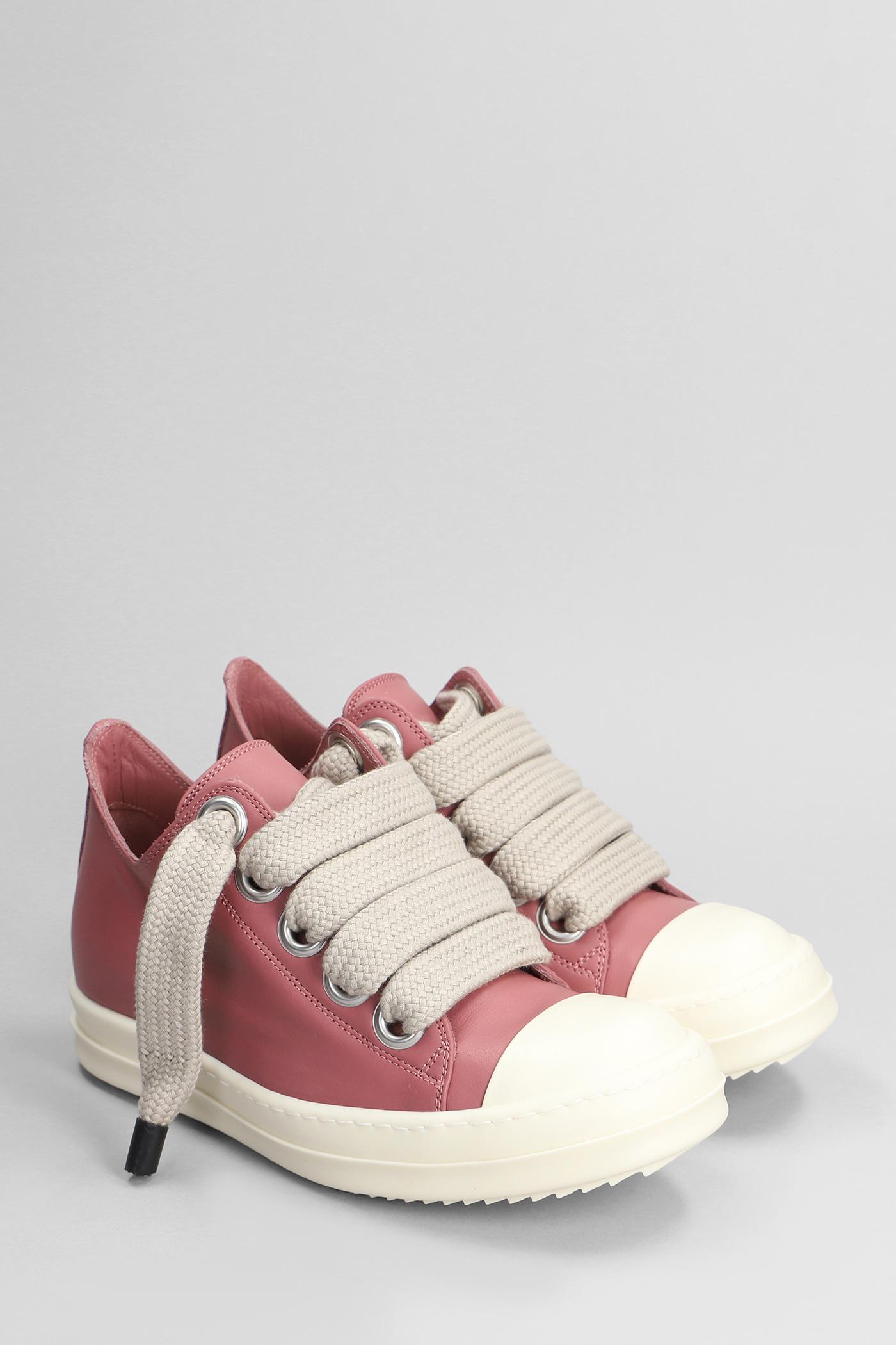 rick owens ramons jumbo lace pink RICK OWENS JUMBO LACE HIGH