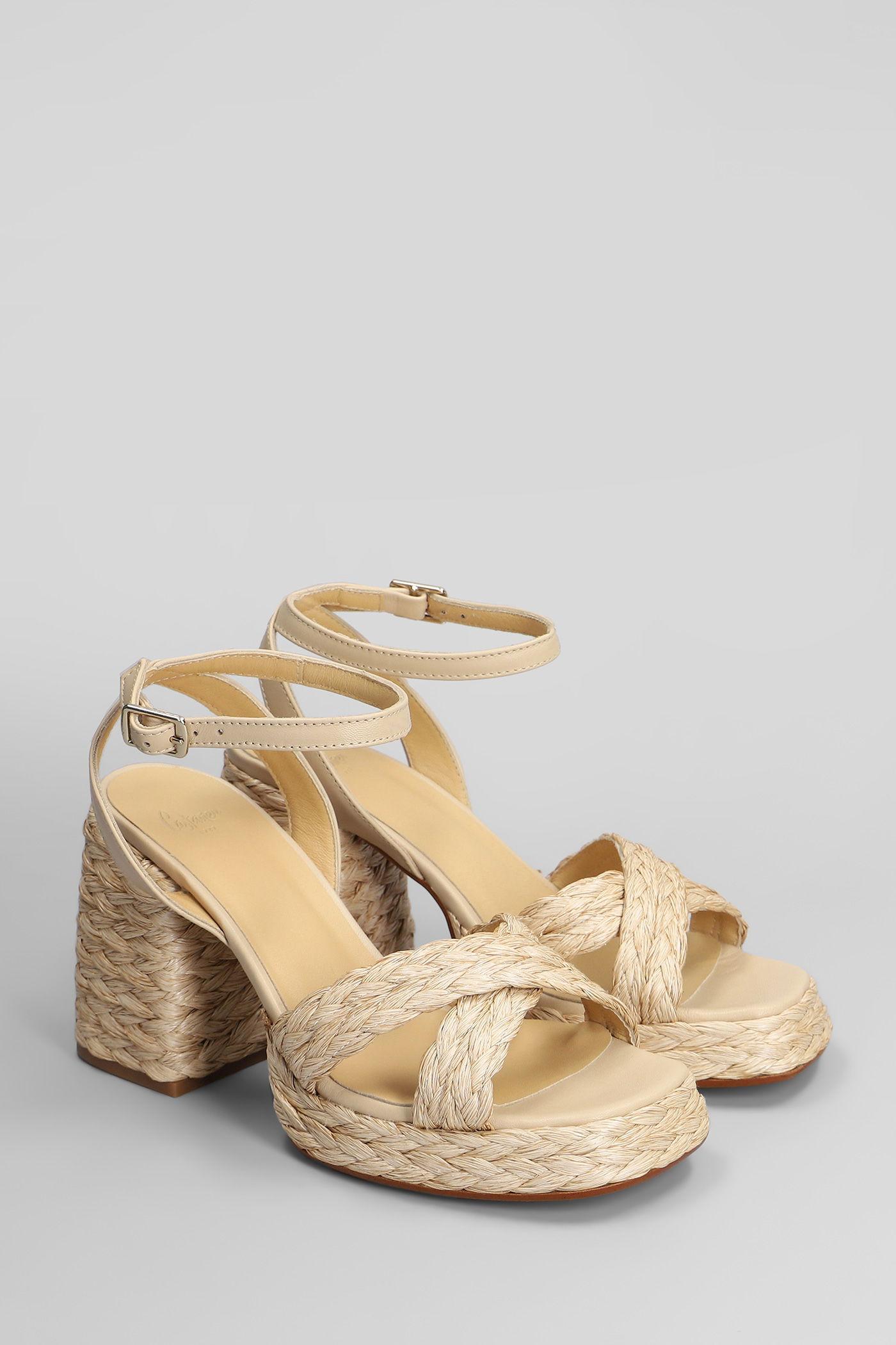 サンダル・ミュール CASTANER Women Sandals VALERIETTE 258 RAFIANATURAL Beige castaner-Beige-Valeriette-258-