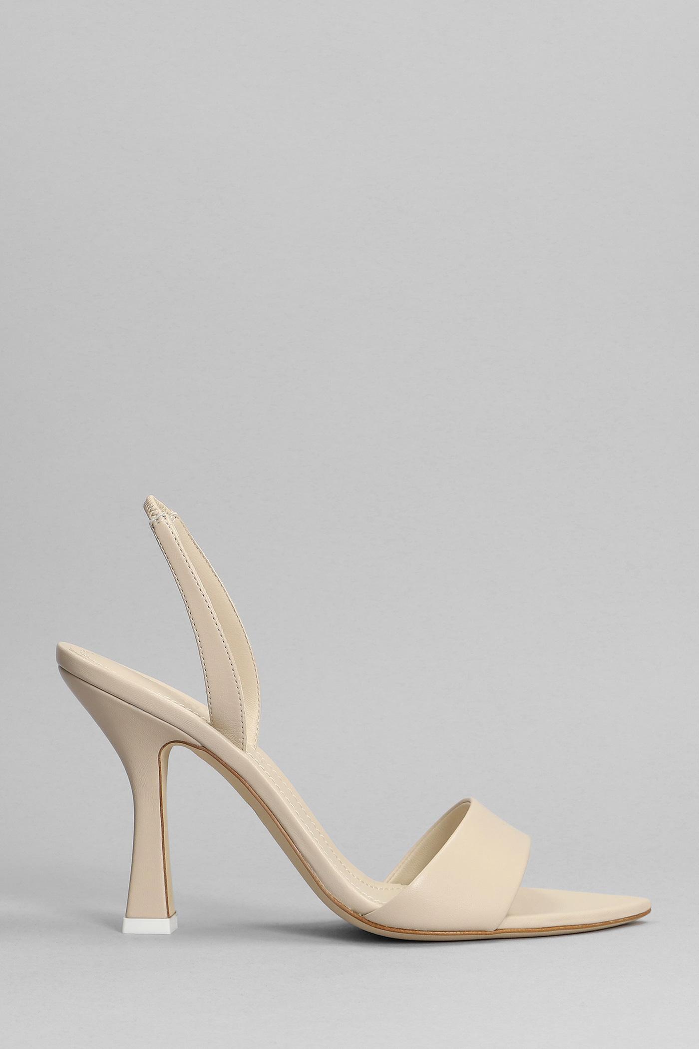 3Juin Lily 095 Sandals In Beige Leather in Natural | Lyst