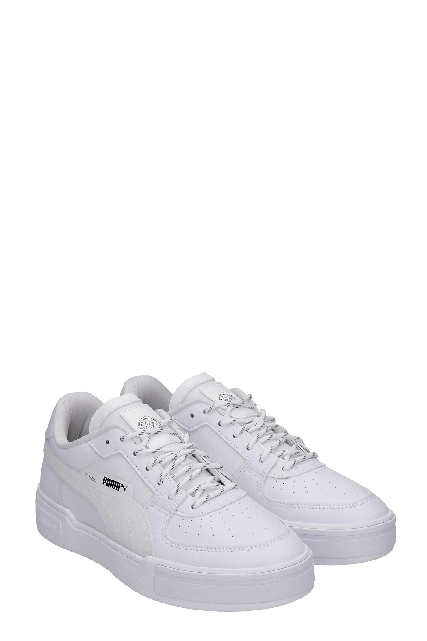 PUMA Ca Pro Ls Sneakers In White Leather for Men | Lyst