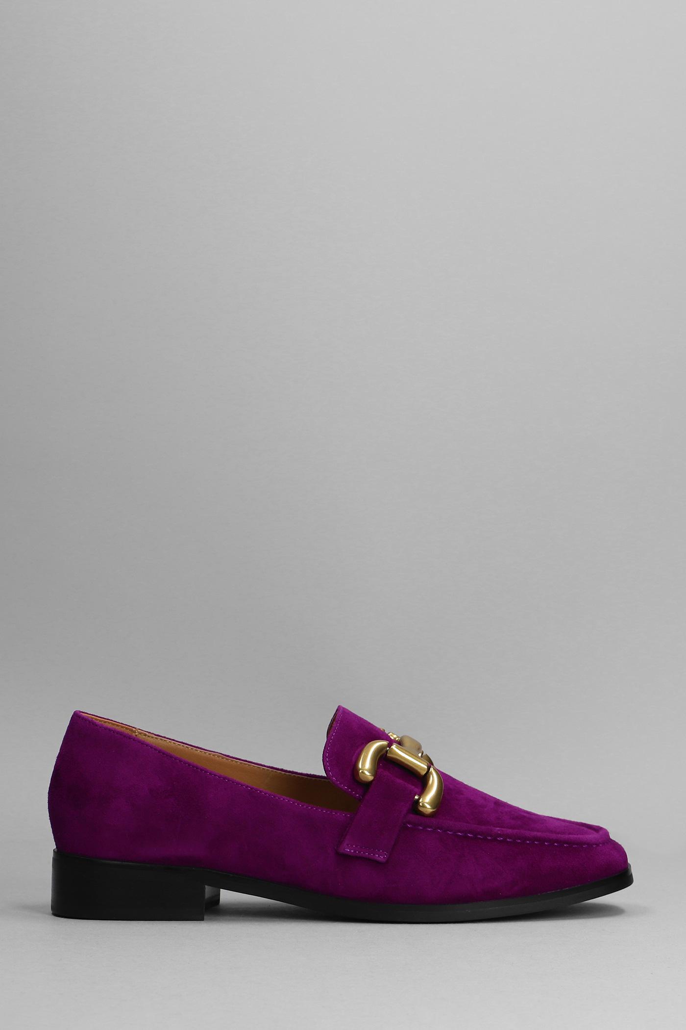 Bibi Lou Loafers In Viola Suede in Purple | Lyst