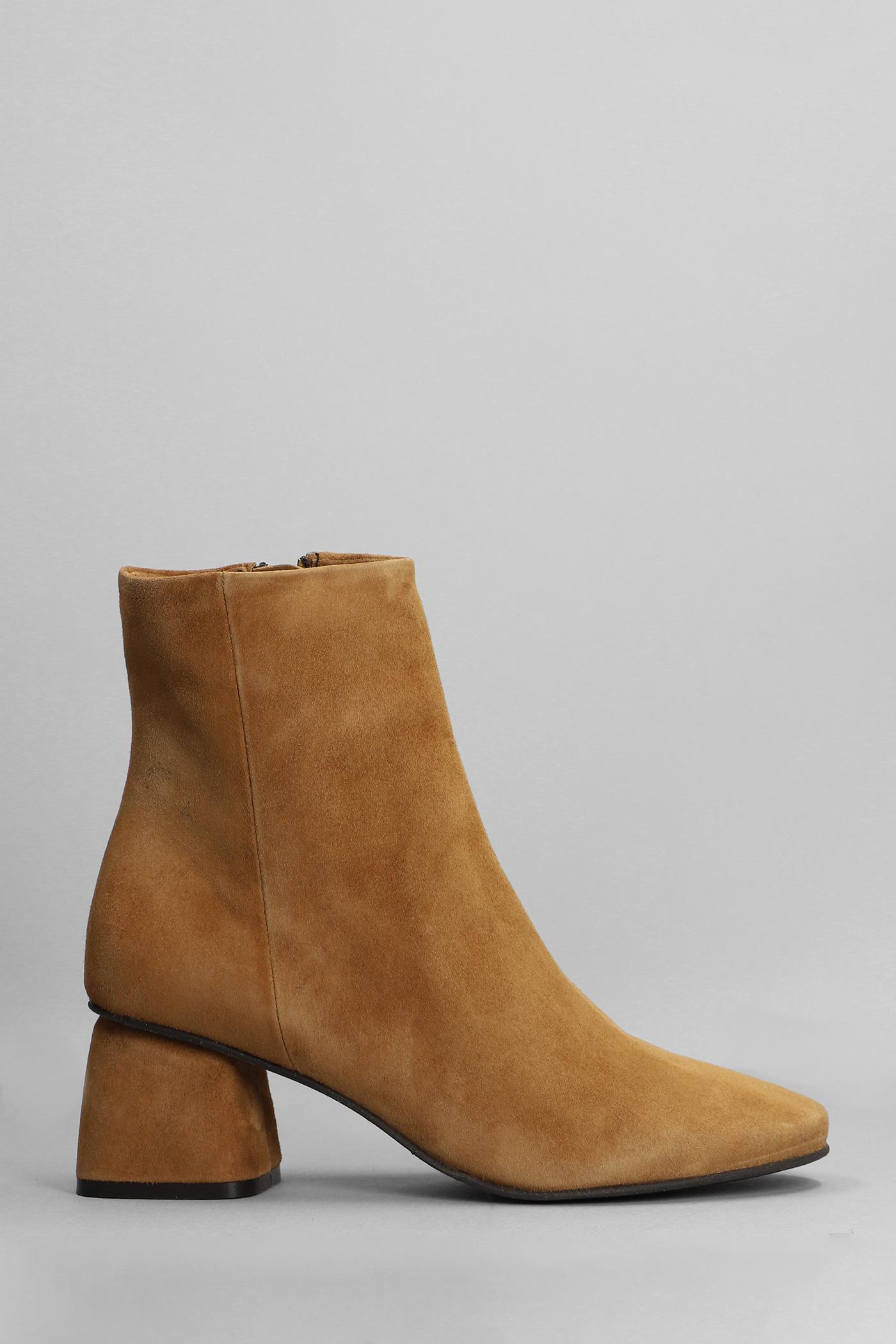 Carmens Amy Daily High Heels Ankle Boots In Leather Color Suede in Brown |  Lyst