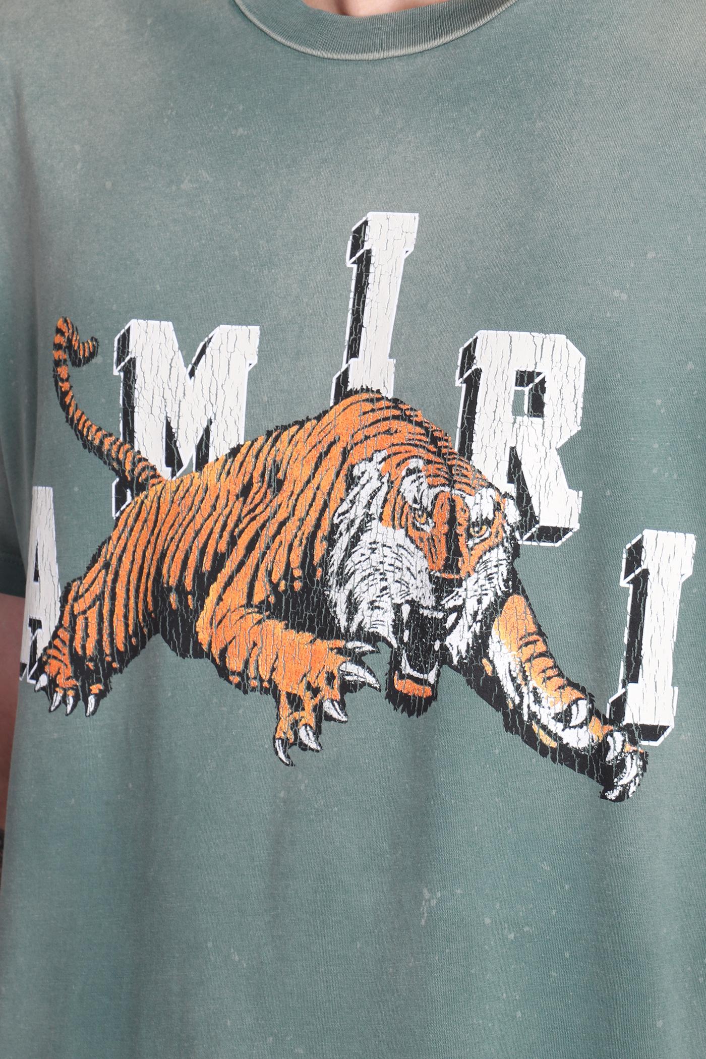 Amiri Men's Collegiate Tiger Crewneck T-Shirt