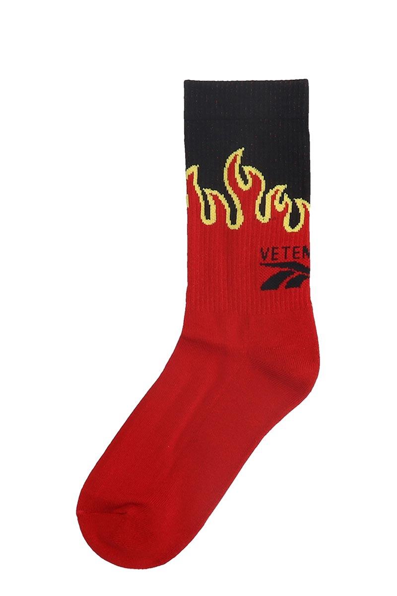 Vetements Cotton Fire Socks in Red for Men - Save 73% - Lyst