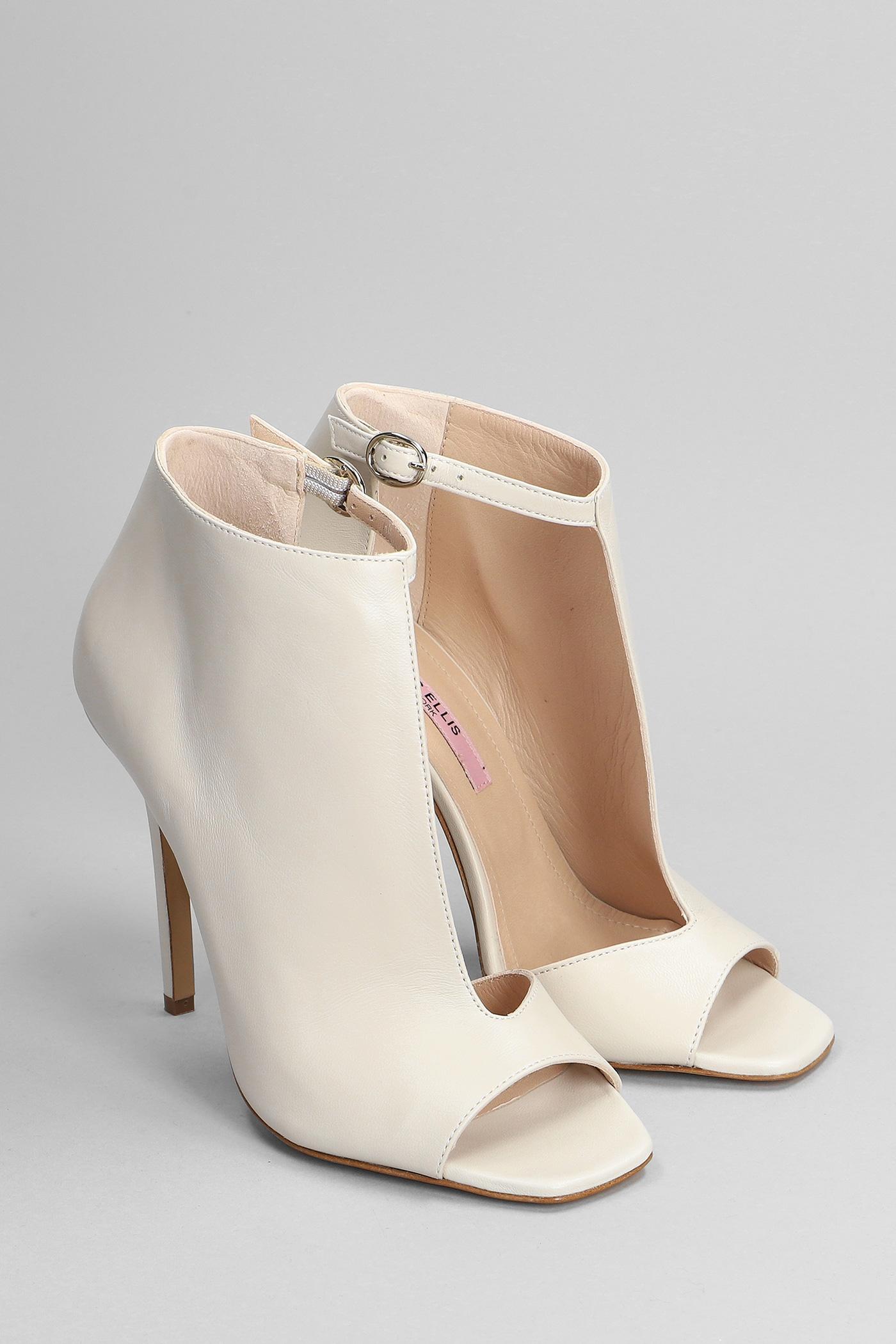 Marc Ellis High Heels Ankle Boots In White Leather | Lyst