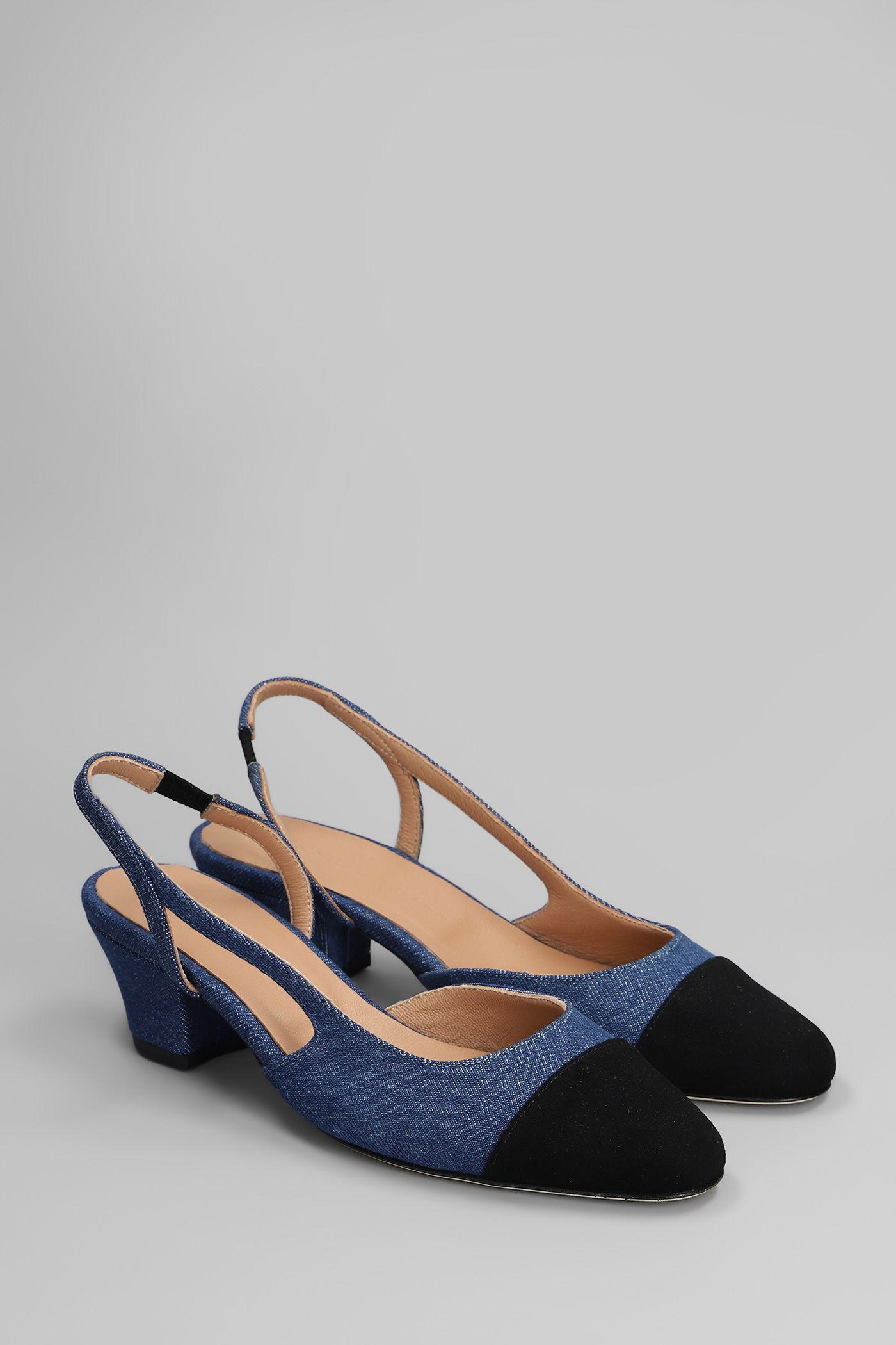 Decollete in denim Blu di Anniel in Blu Lyst