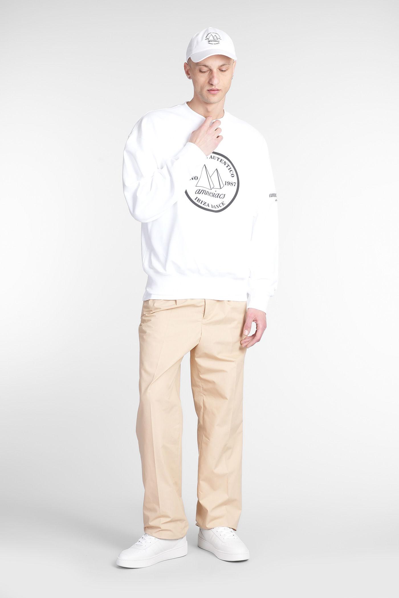 【送料&関税込】Bally Sweatshirt In White Cotton BALLY Sweatshirts Men White - POIZON
