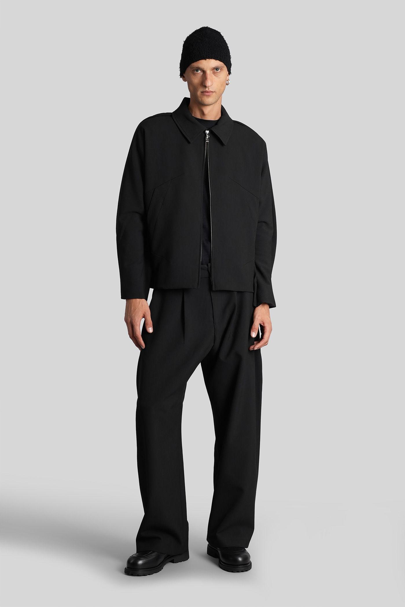 J.L-A.L Uvas Jacket Casual Jacket In Black Wool for Men | Lyst