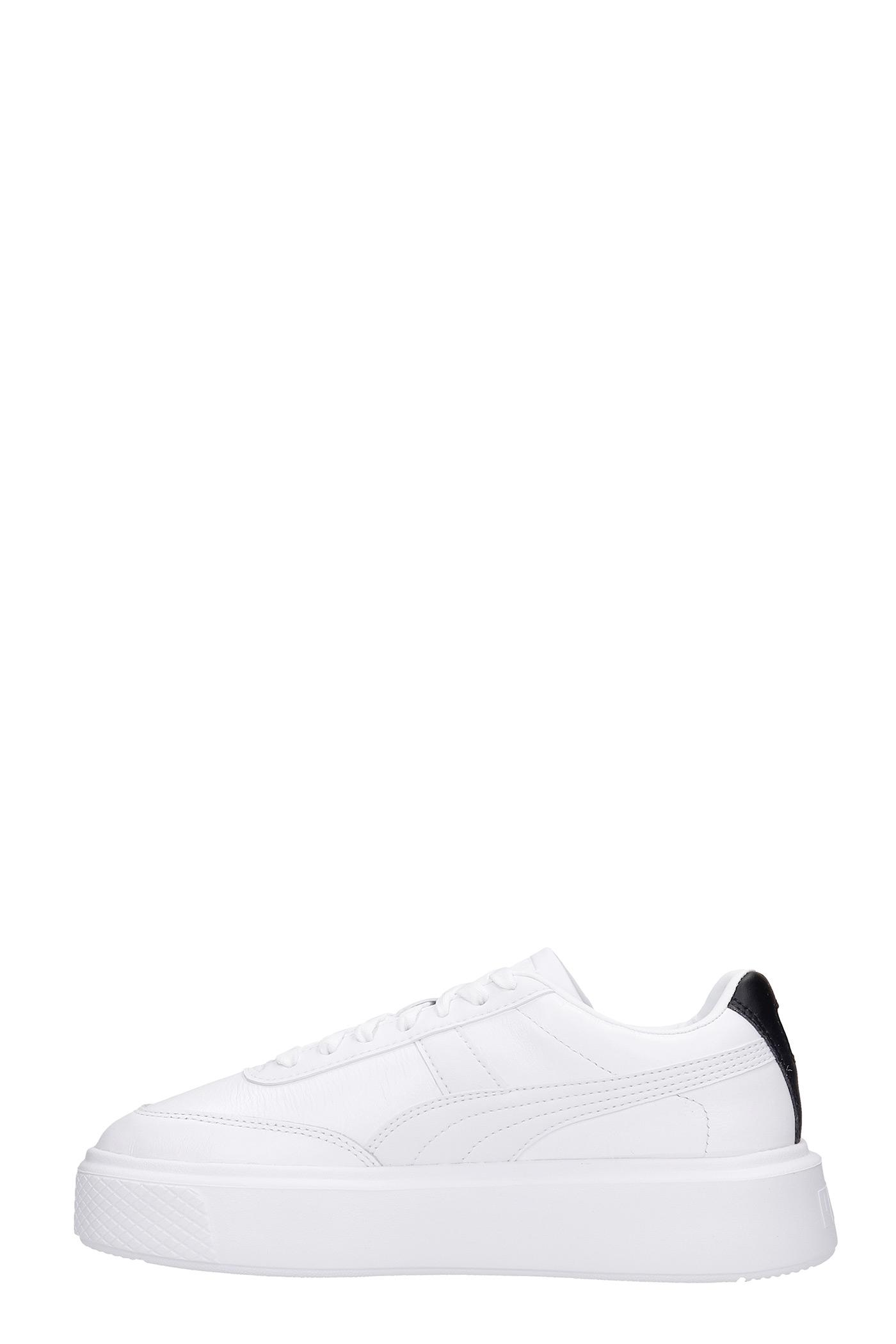 PUMA Oslo Maja Sneakers In White Leather - Lyst