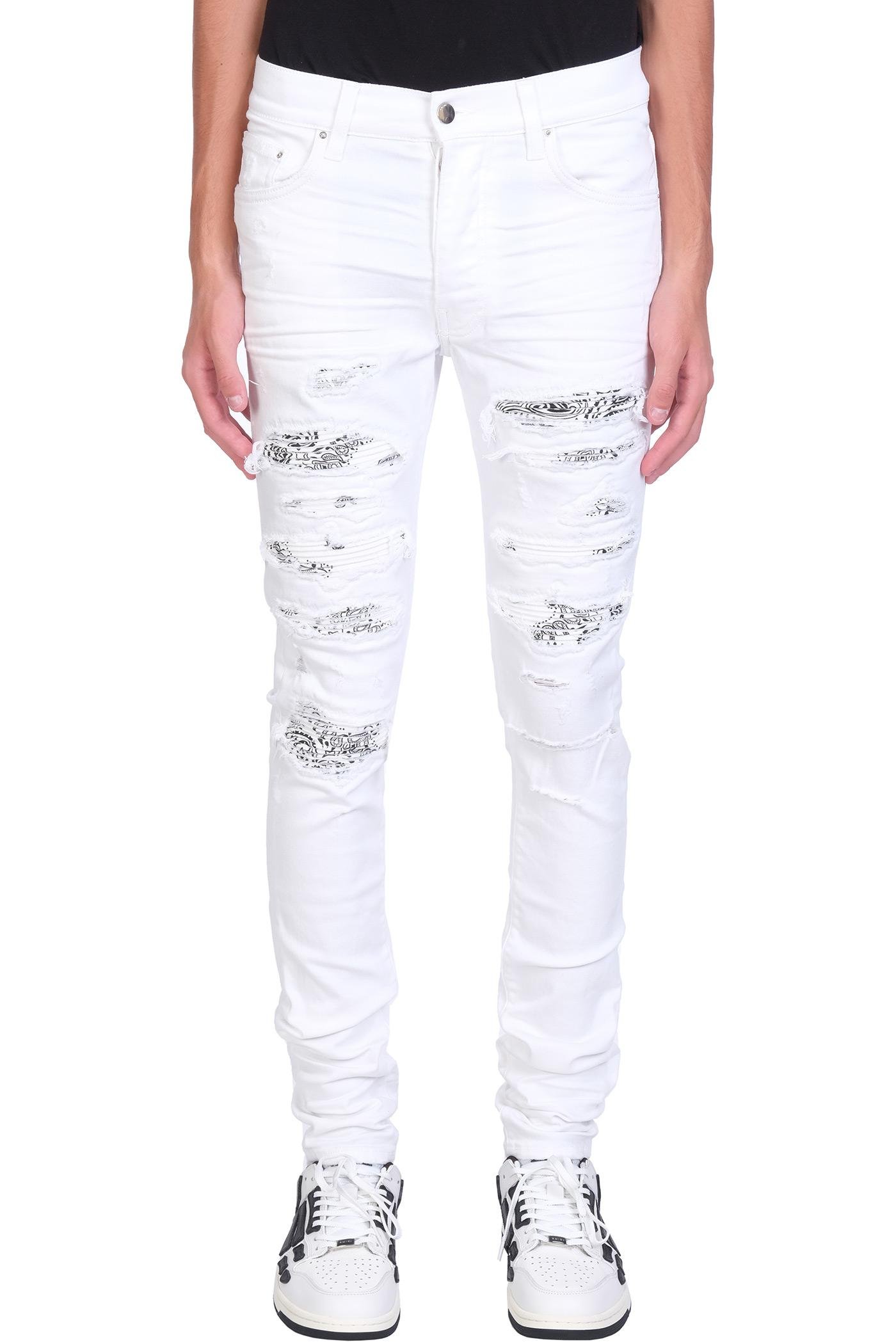 Amiri Jeans In Denim - Men in White for Men | Lyst