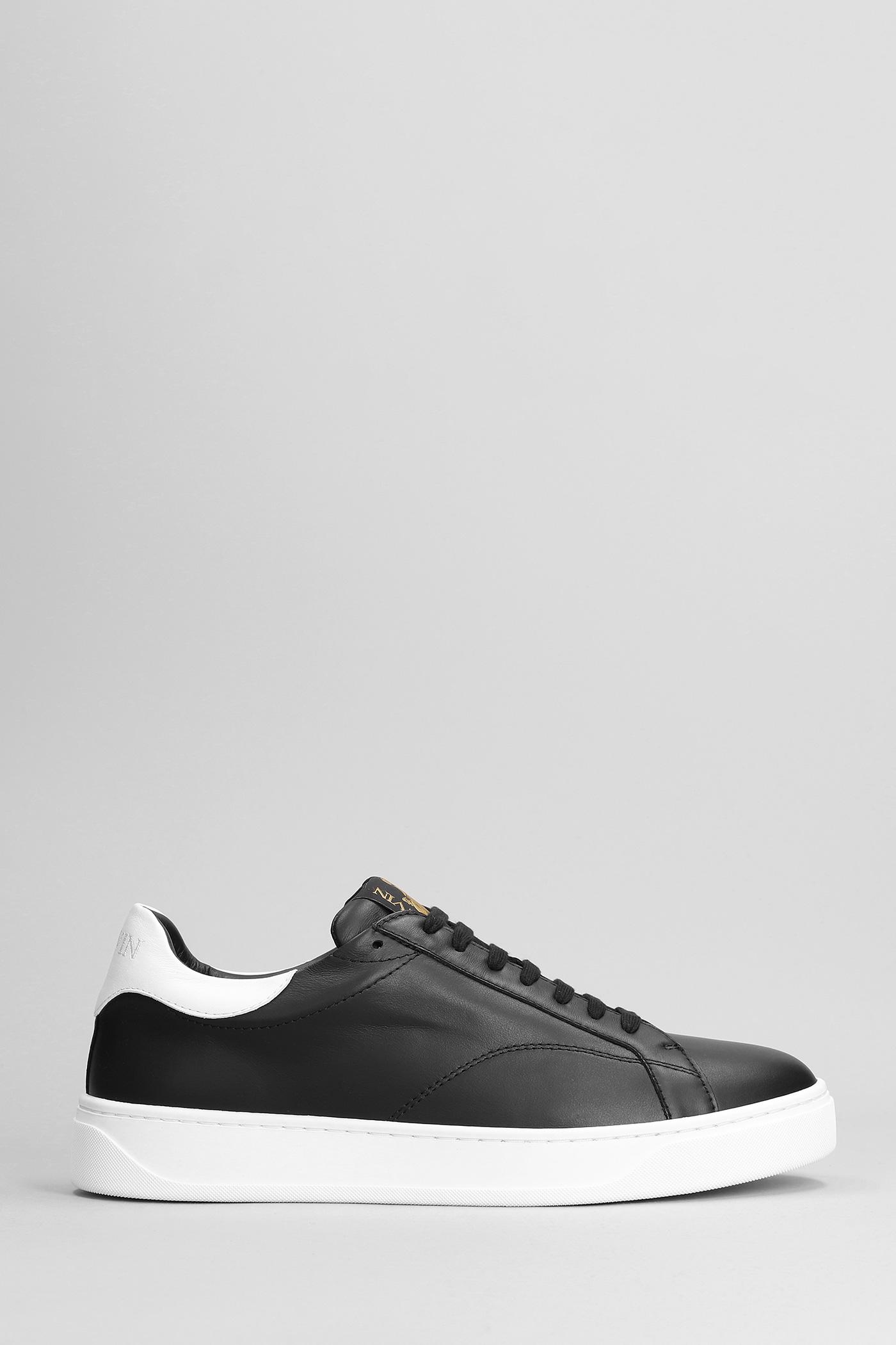 Lanvin Ddb0 Sneakers In Black Leather in Gray for Men | Lyst