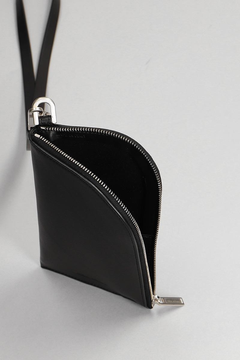 Mens Accessories Wallets and cardholders Rick Owens Leather Neck Wallet in Black for Men 