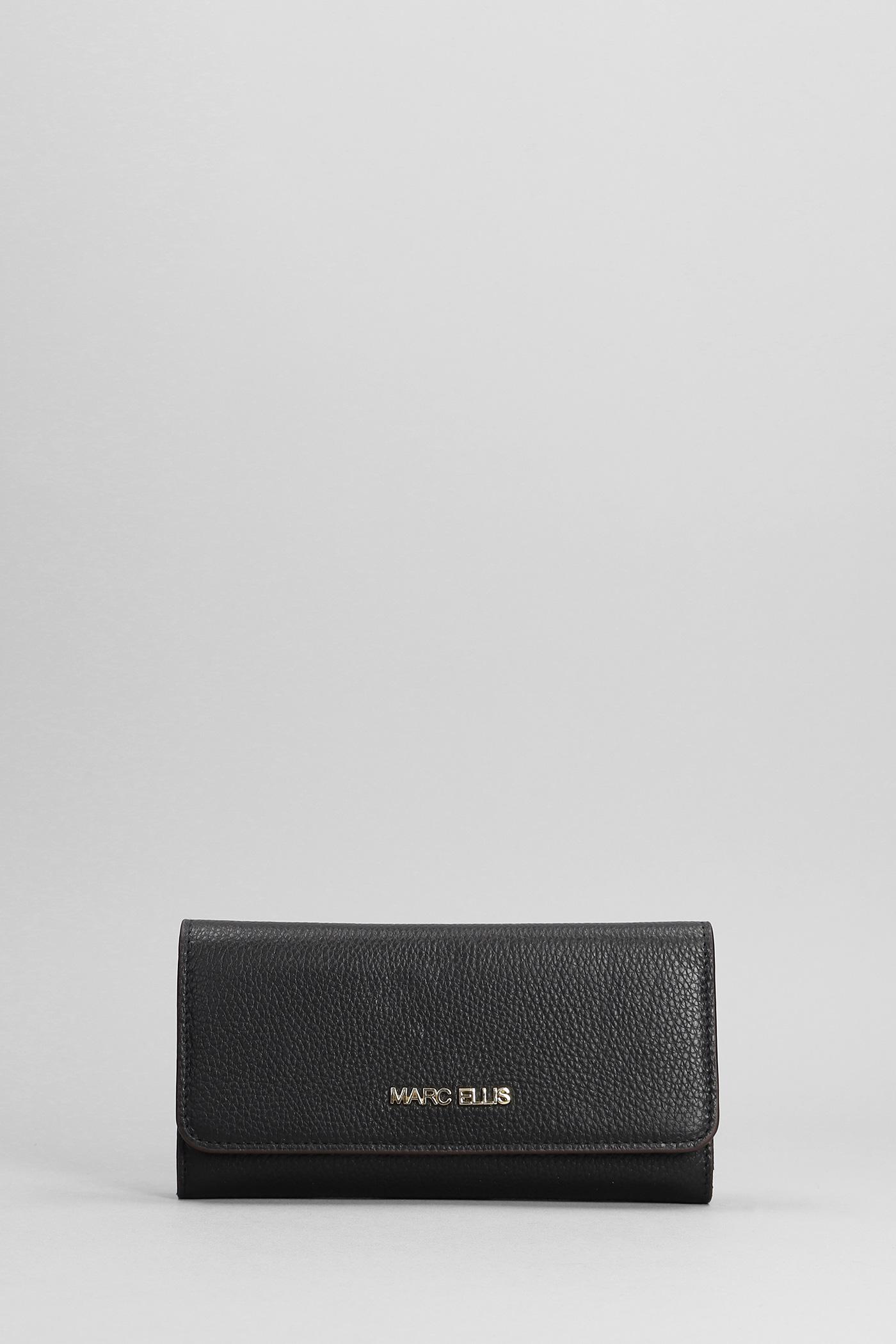 Marc Ellis Ariel Wallet In Black Faux Leather in Gray | Lyst
