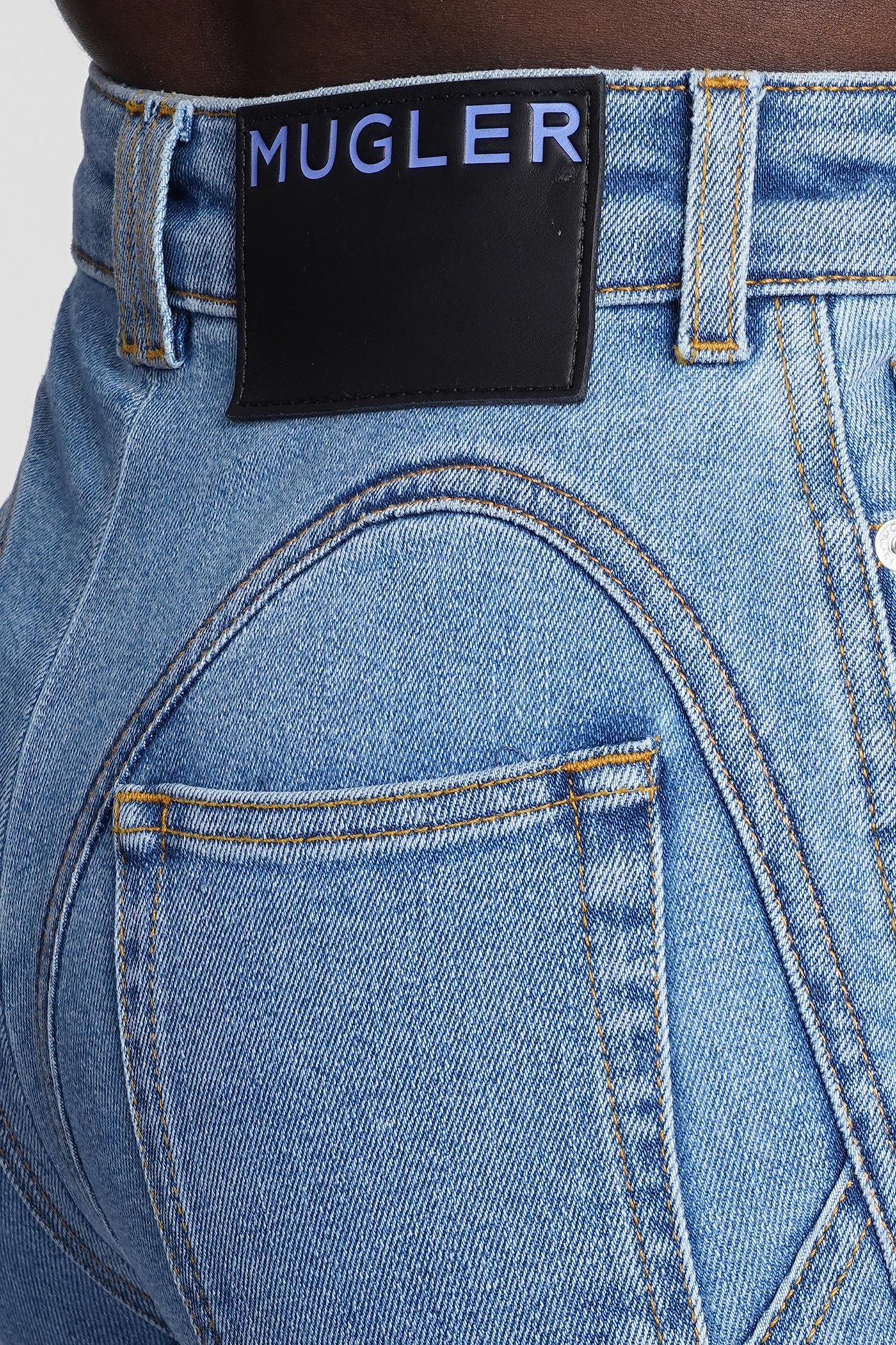 Mugler Jeans In Blue Denim | Lyst