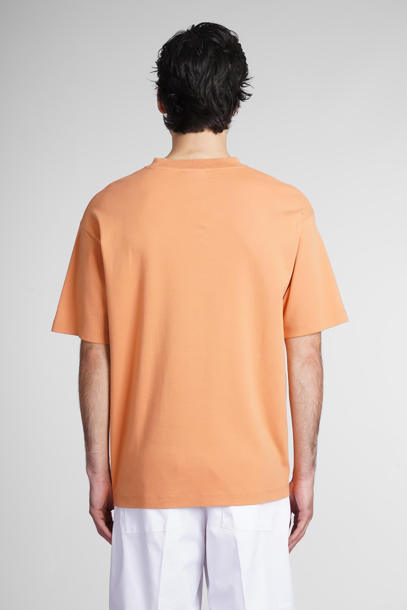 Drole de Monsieur T-shirt In Orange Cotton for Men | Lyst