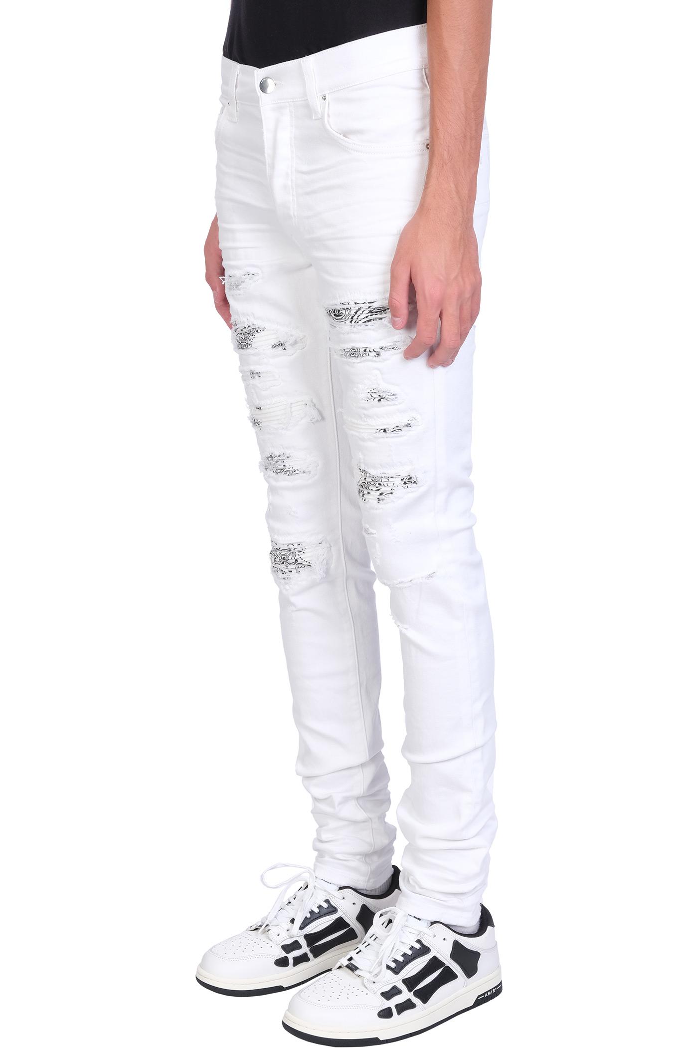 Amiri Jeans In Denim in White for Men | Lyst