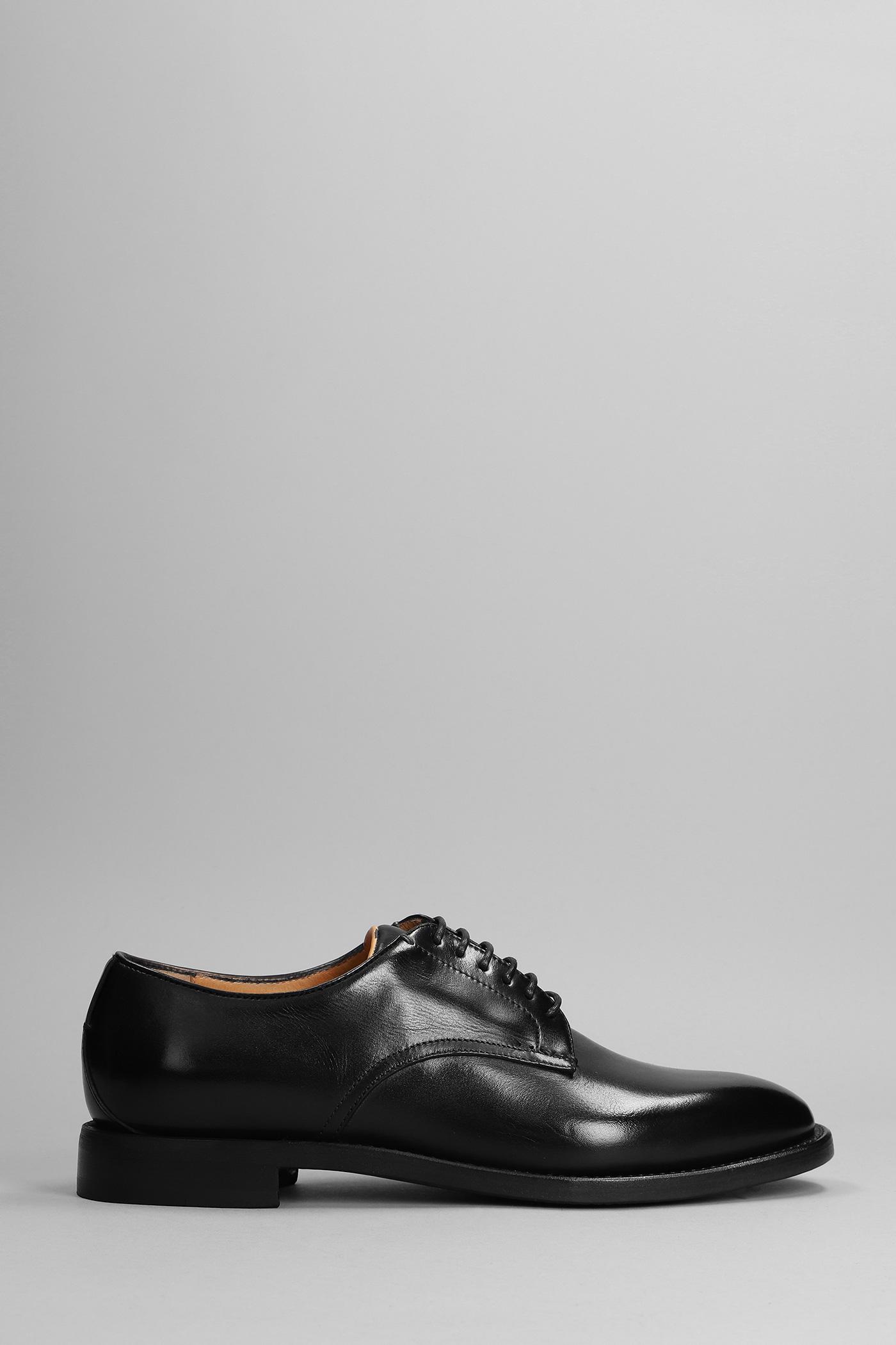 Silvano Sassetti Lace Up Shoes In Black Leather in Gray for Men | Lyst