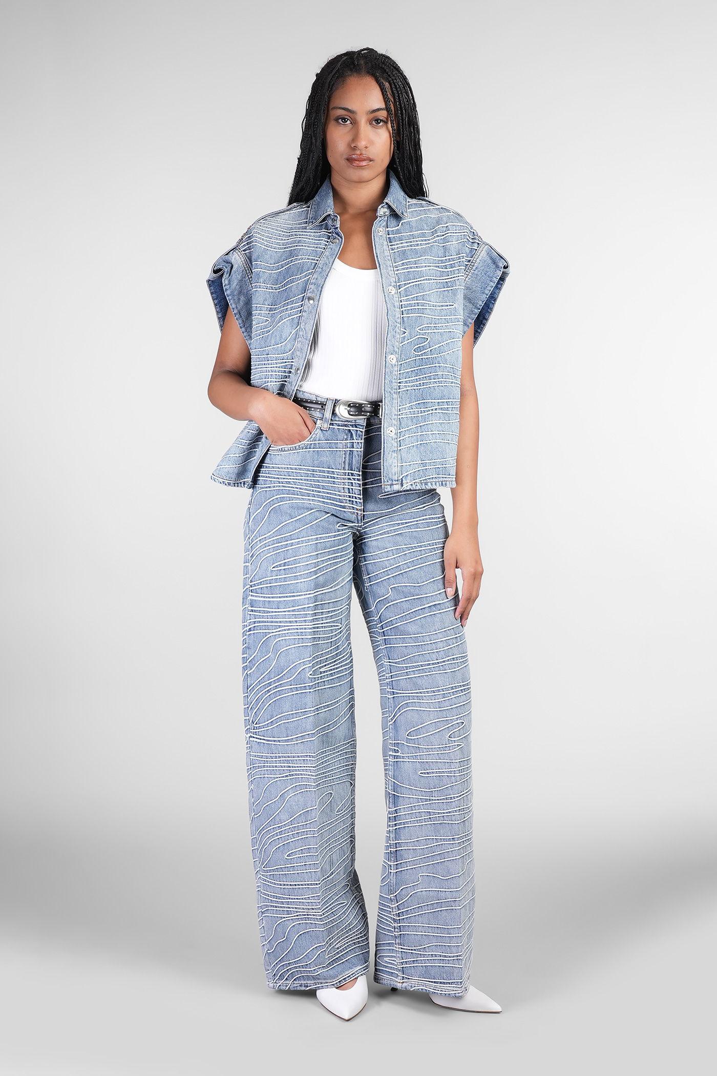 【送料&関税込】IRO Volcy Jeans In Blue Cotton IRO Volcy Jeans in Blue | Lyst