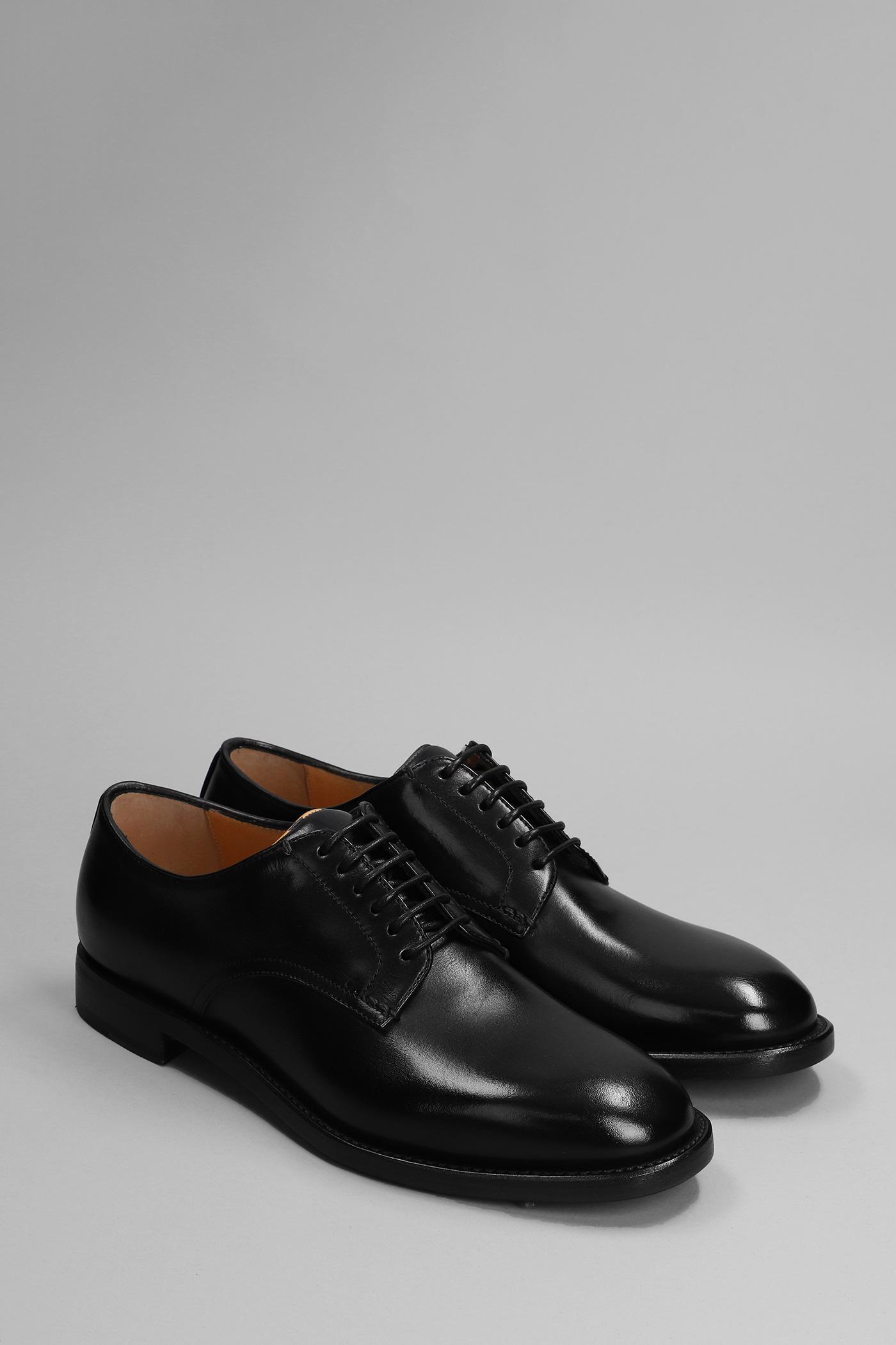 Silvano Sassetti Lace Up Shoes In Black Leather in Gray for Men | Lyst