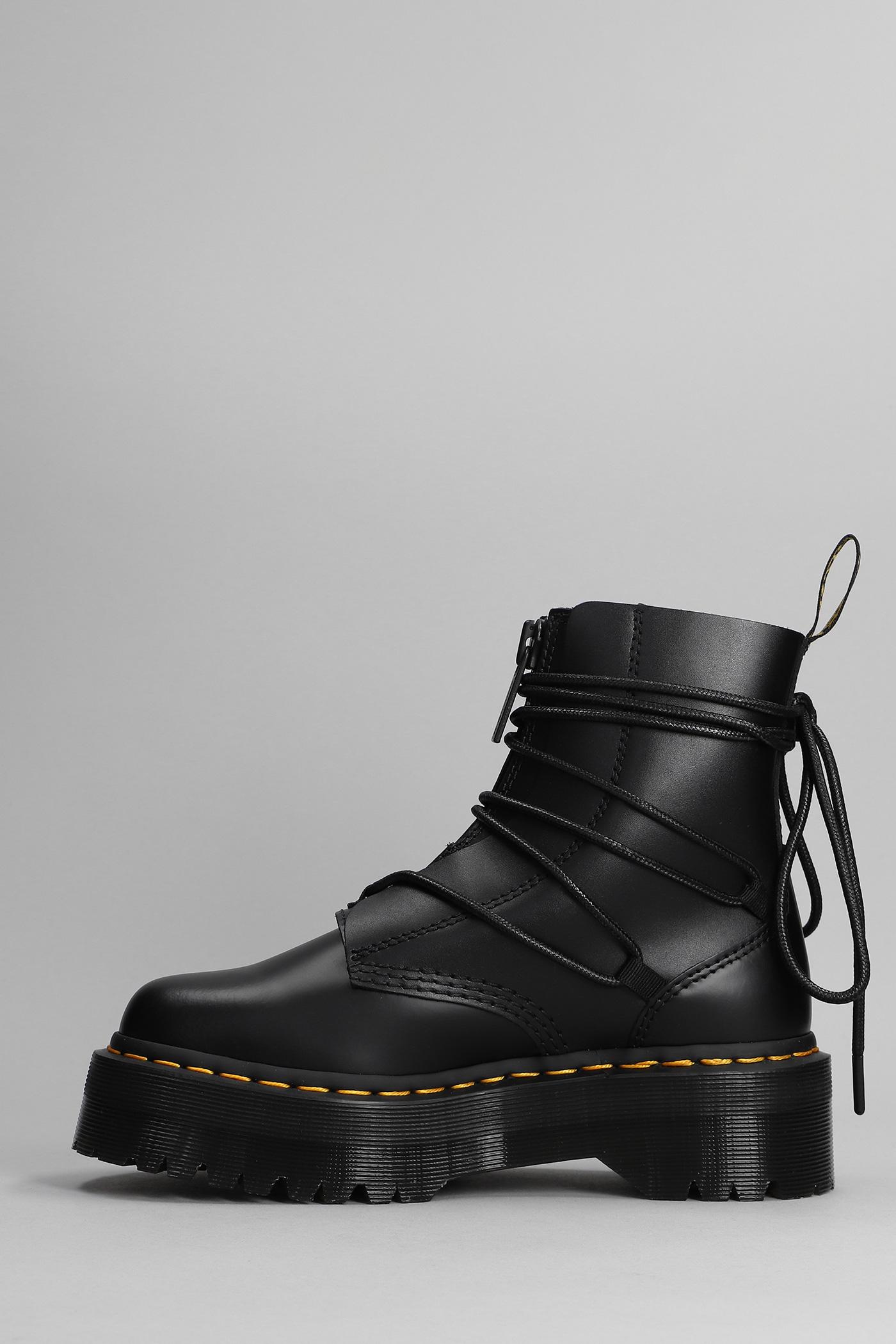 Dr. Martens Men Jarrick II Laced Leather Platform Boots black