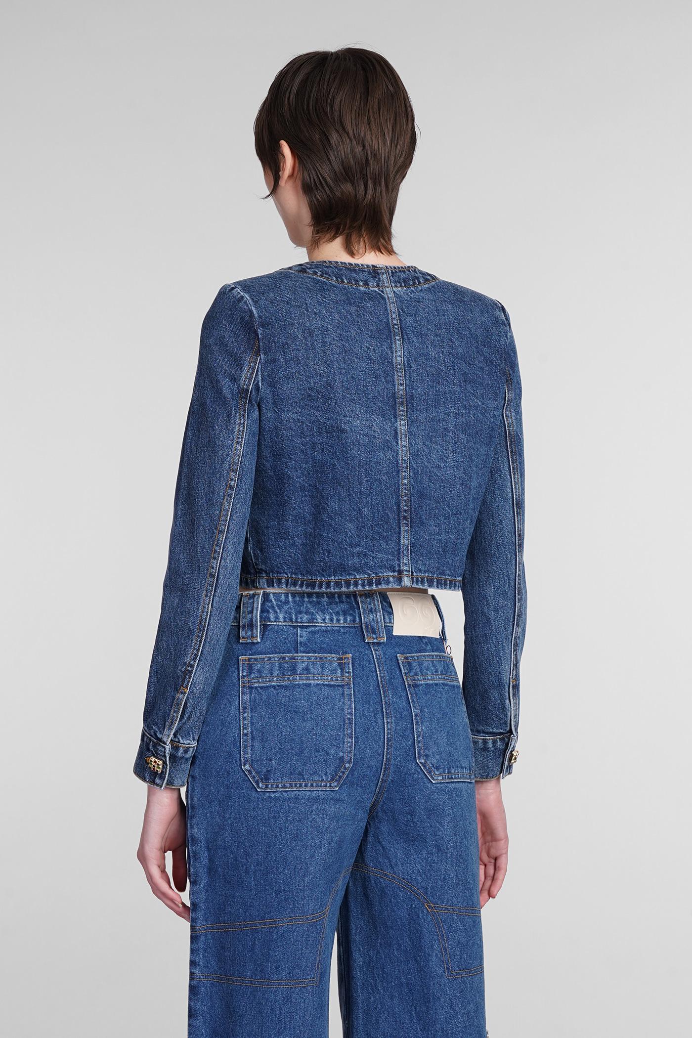 【関税&送料込】Self-Portrait Bomber Style Denim Jacket Self Portrait Bomber Jackets − Sale: up to −44% | Stylight