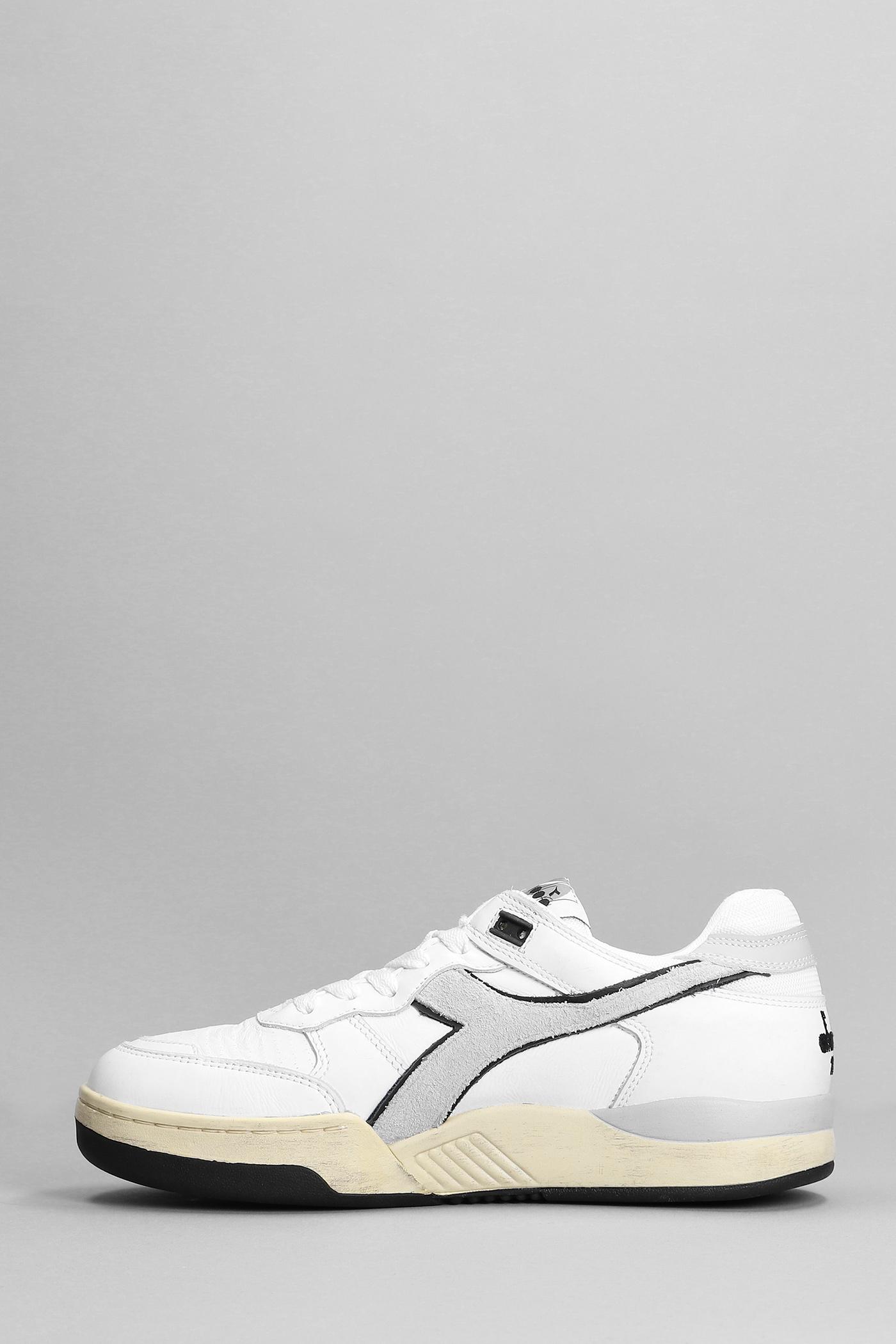 Diadora Boris B.560 Italia Sneakers In White Leather | Lyst