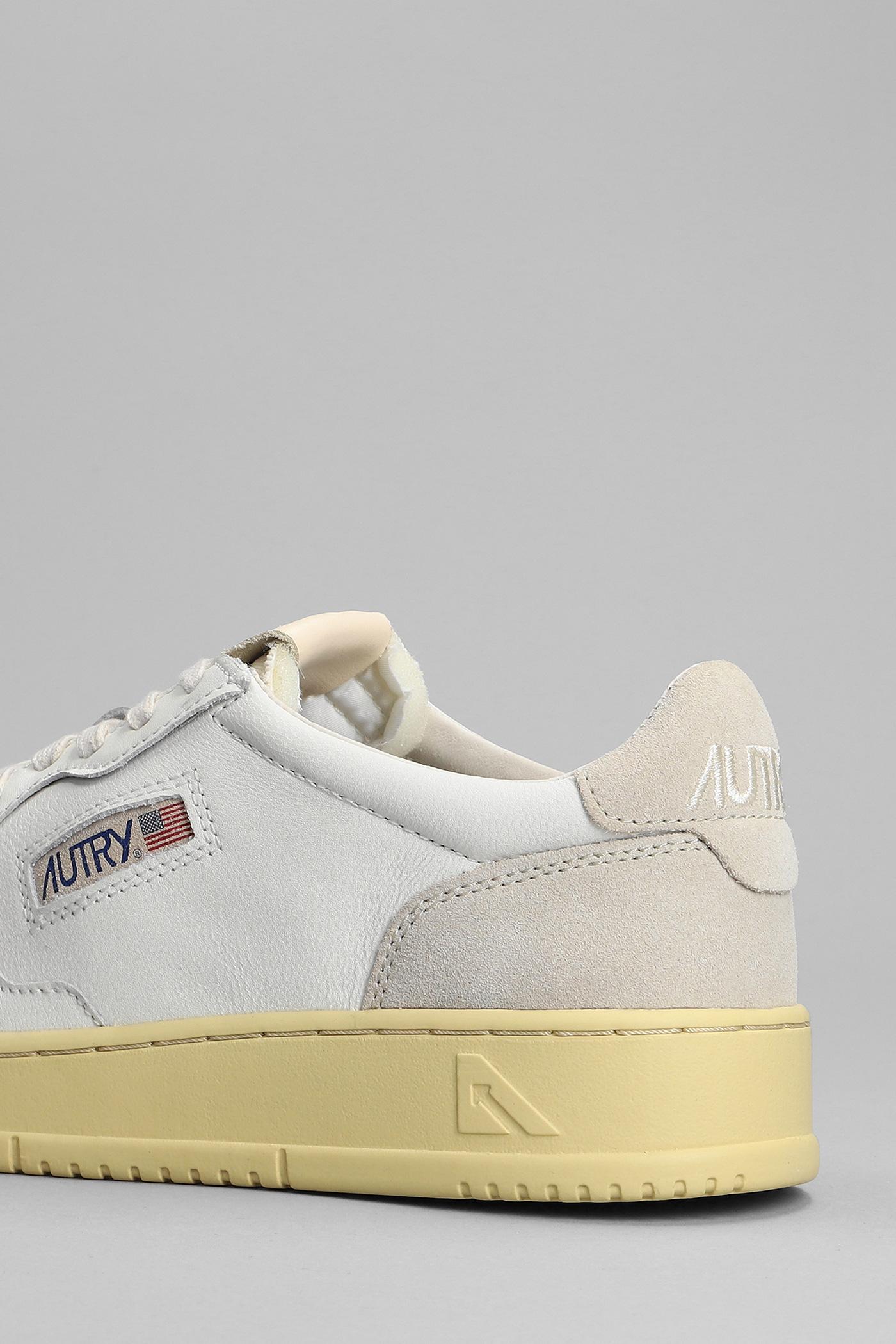 Autry 01 Sneakers In White Suede And Leather for Men | Lyst