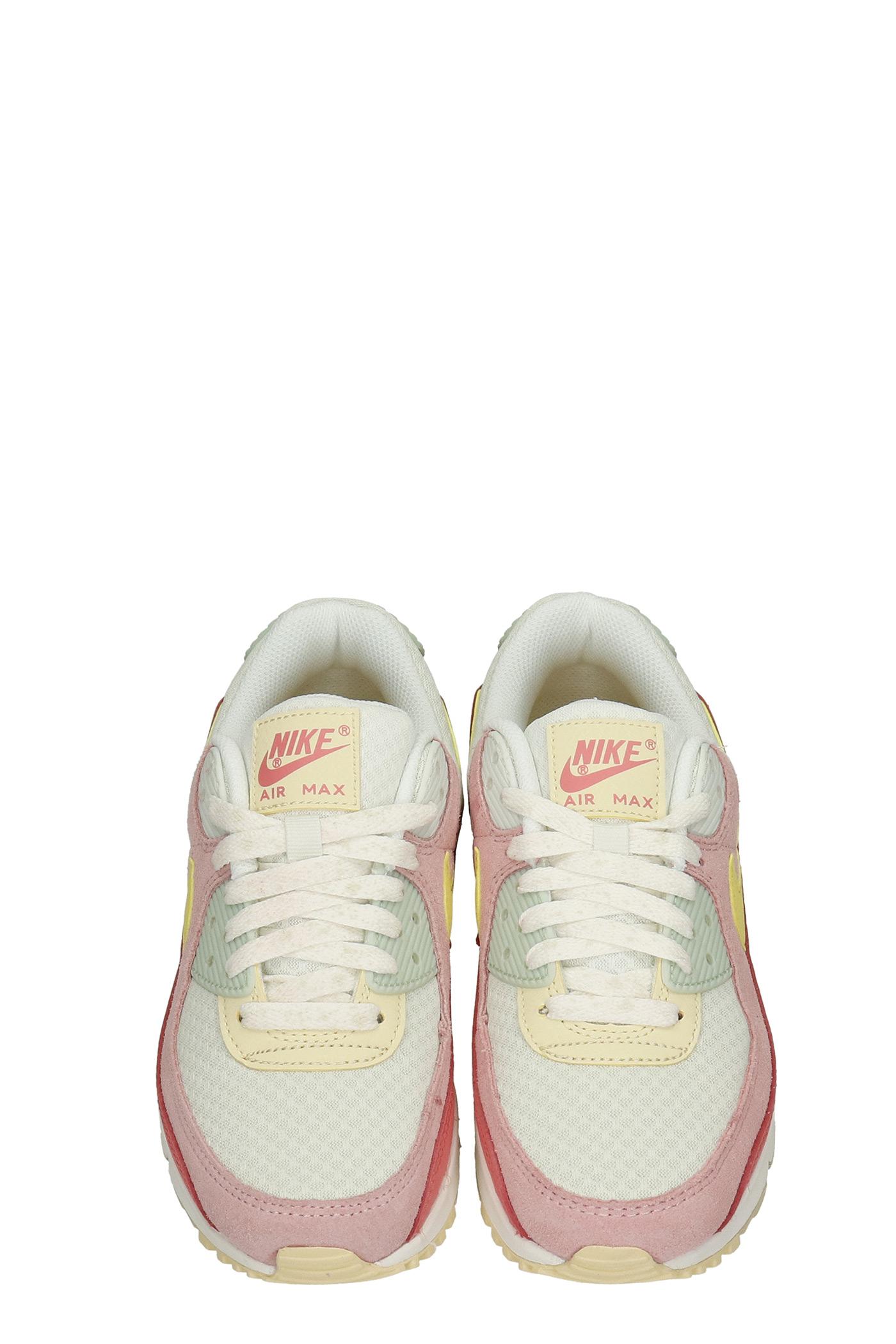 Sneakers Air Max 90 in Camoscio e Tessuto RosaNike in Pelle scamosciata di  colore Rosa | Lyst