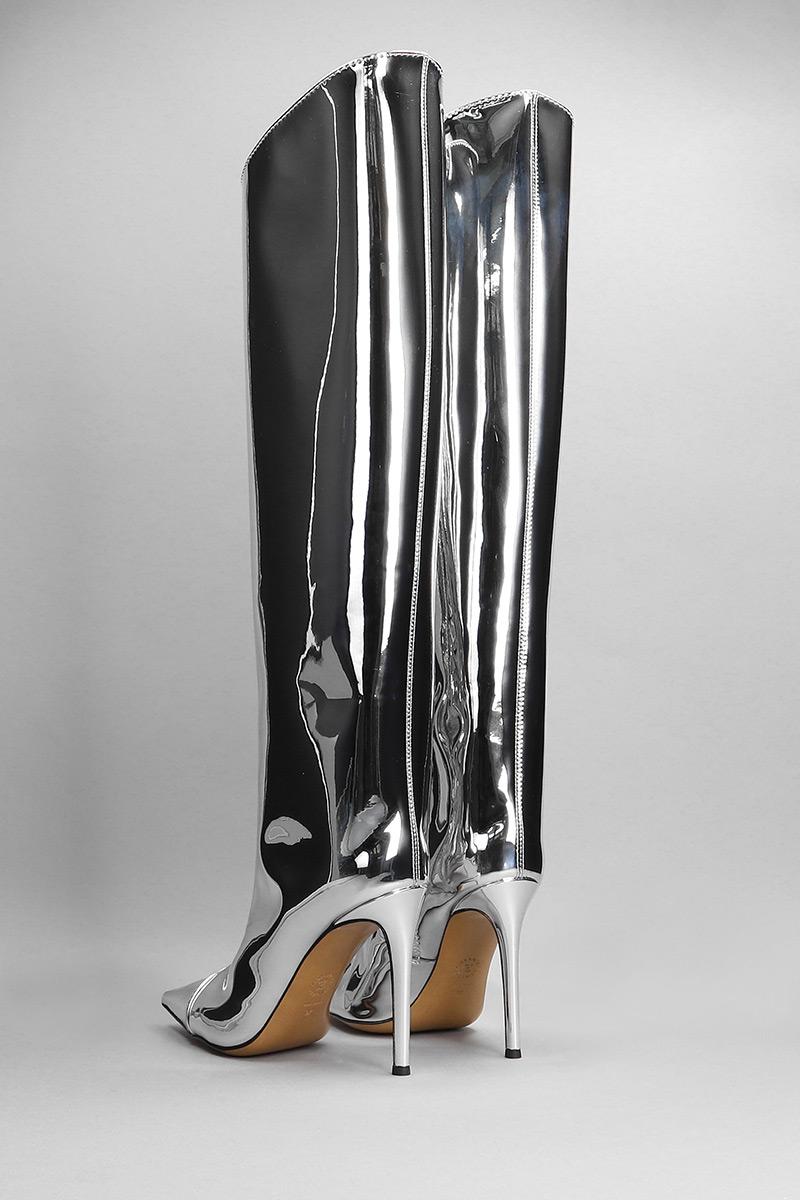 Alexandre Vauthier High Heels Boots In Silver Polyuretan in Metallic - Save  3% | Lyst