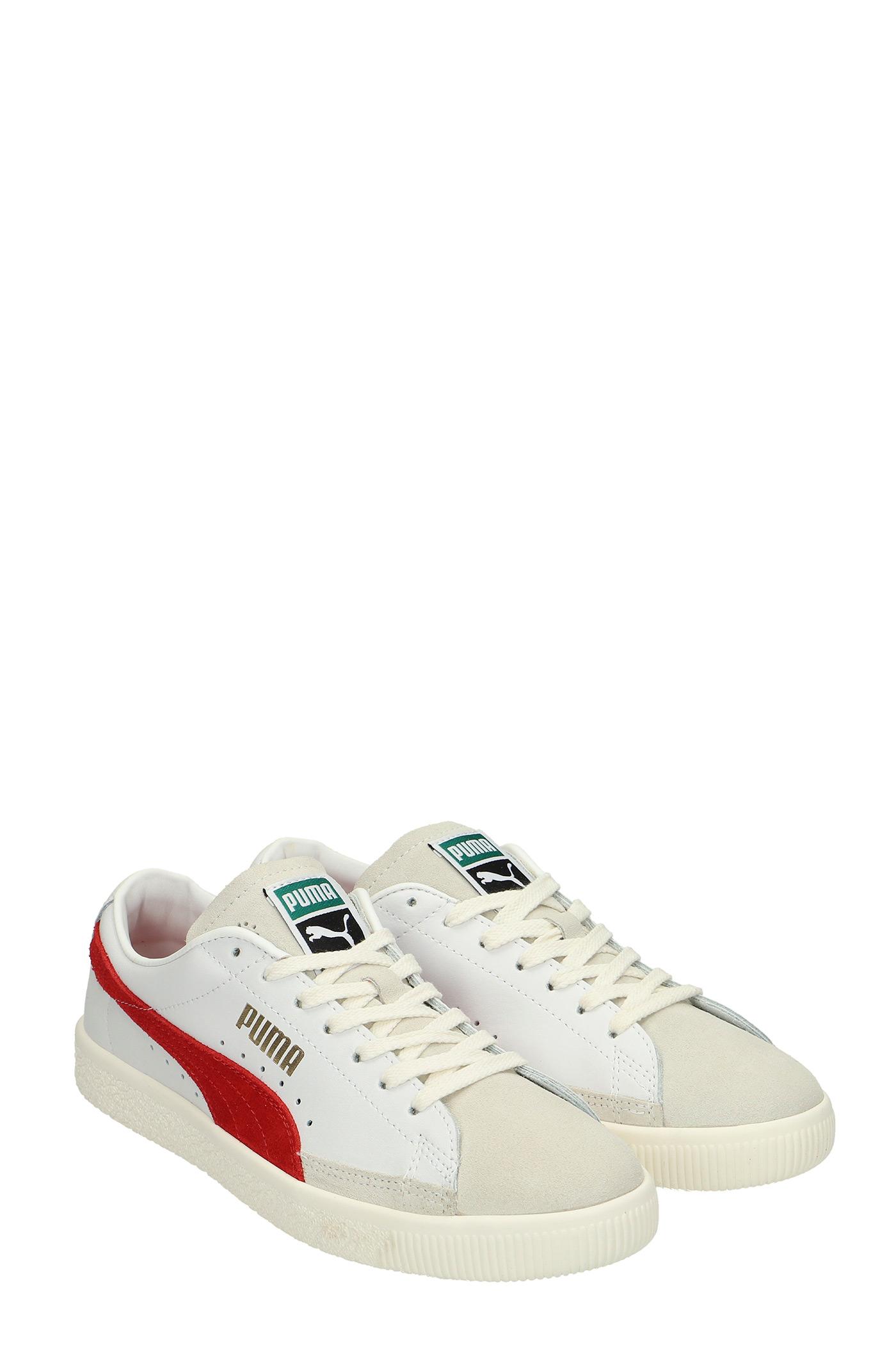 PUMA Basket Vtg Sneakers In White Suede And Leather for Men | Lyst