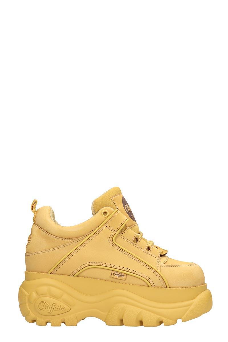 yellow platform sneakers