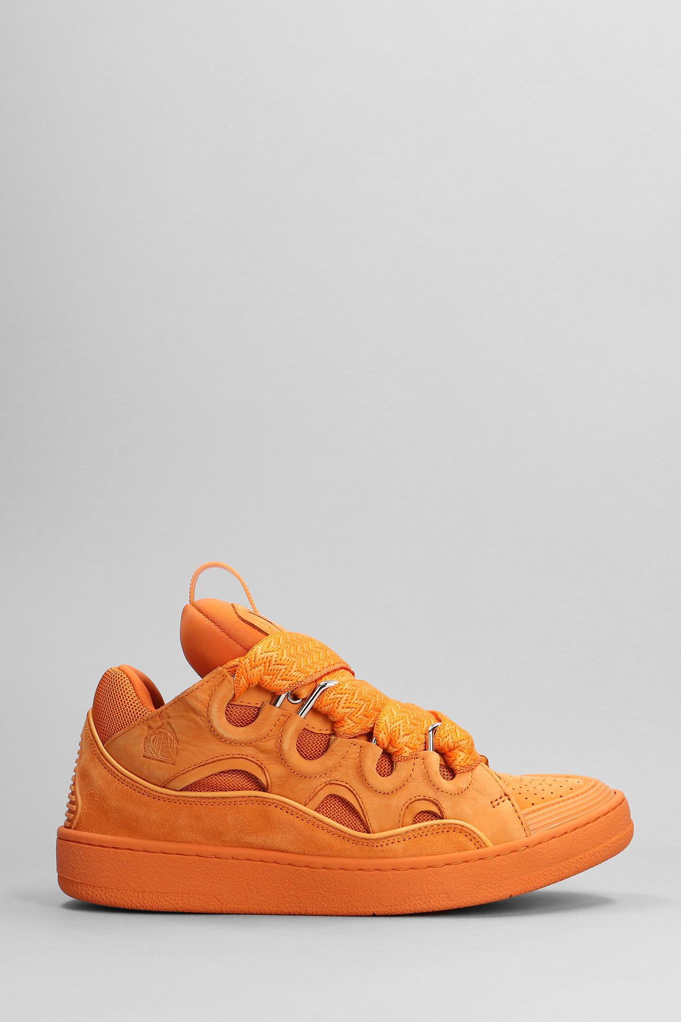 Lanvin Vibrant Orange curb Sneakers Lanvin Orange Curb Sneakers Lanvin main image 2