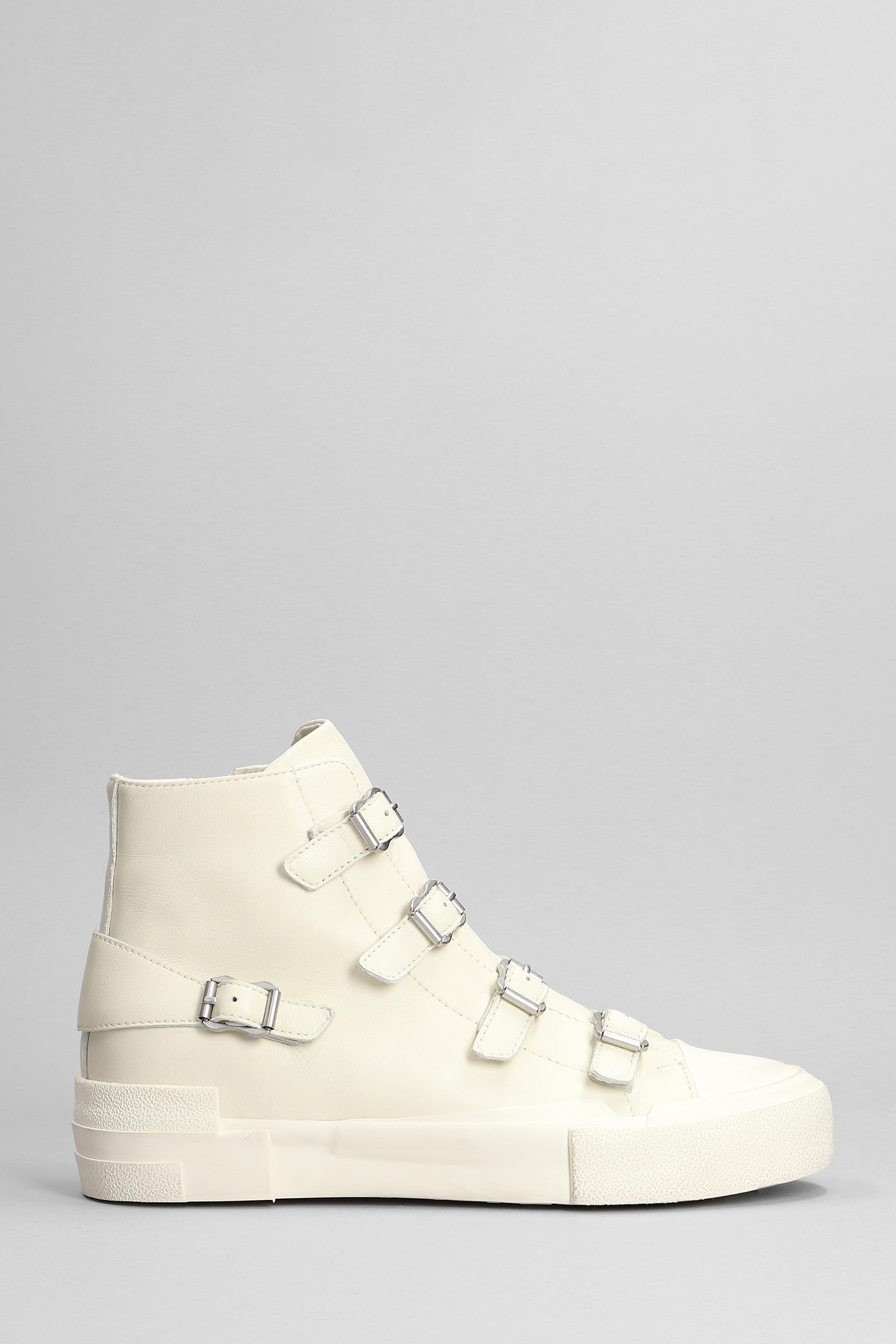 Ash Gang Sneakers In Beige Leather in Natural | Lyst