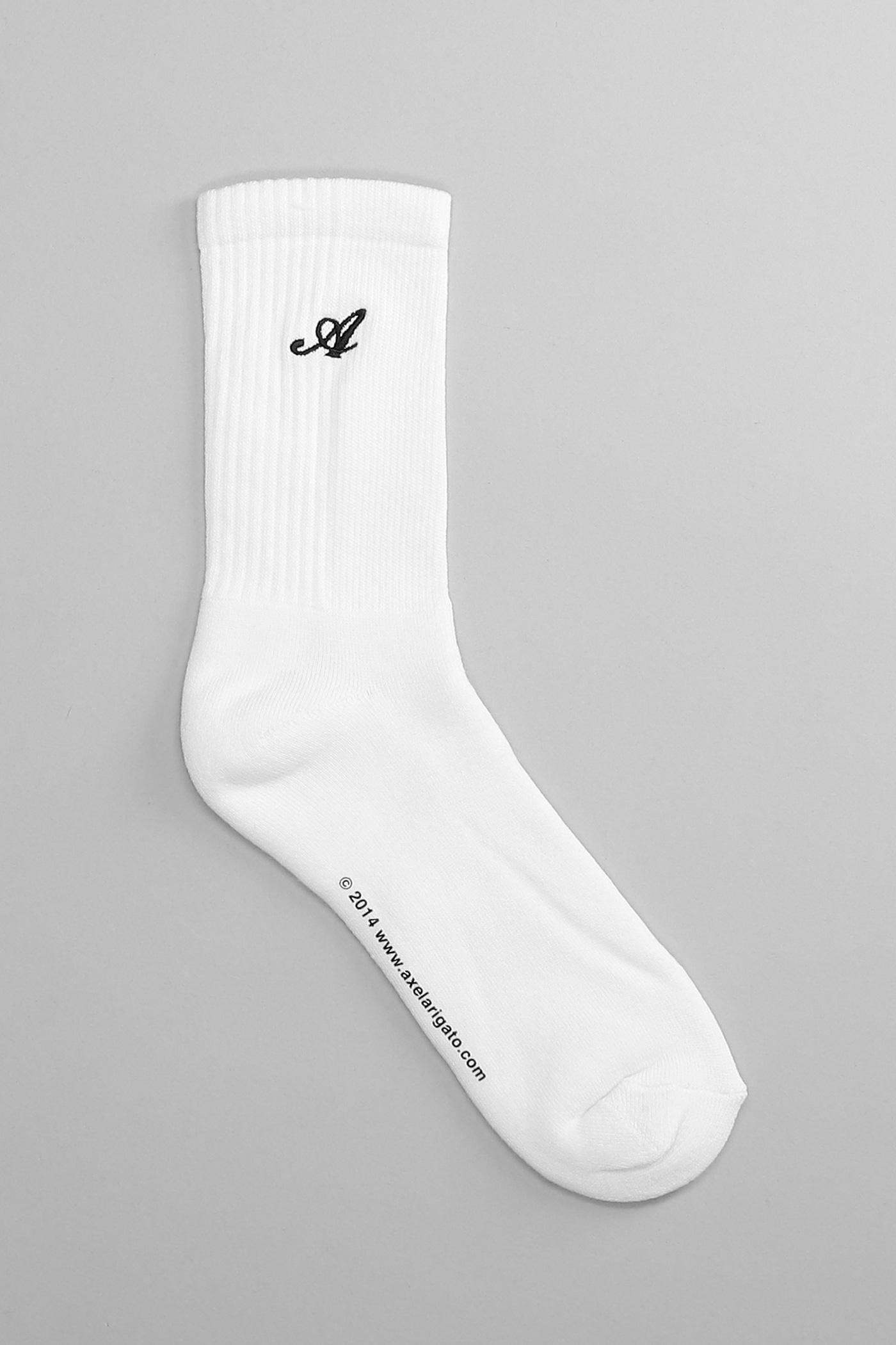 Axel Arigato Socks In White Cotton for Men | Lyst