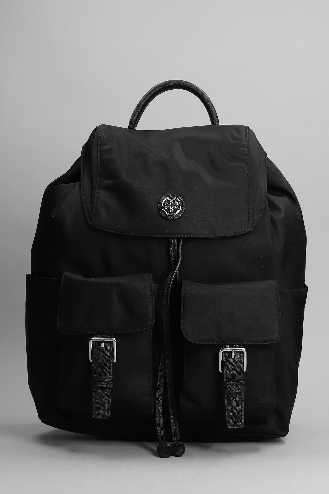 Tory Burch Backpack In Black Nylon | Lyst