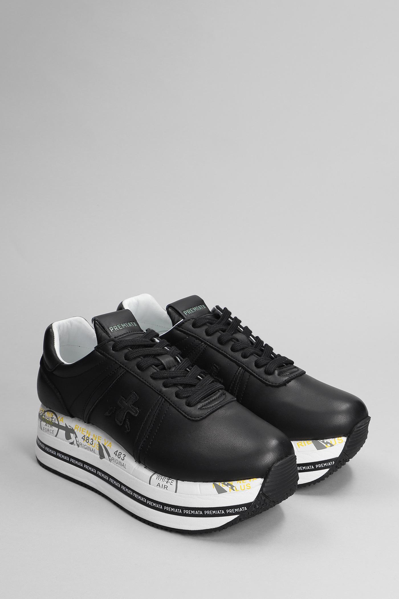 Premiata Beth Sneakers In Black Leather in Gray | Lyst