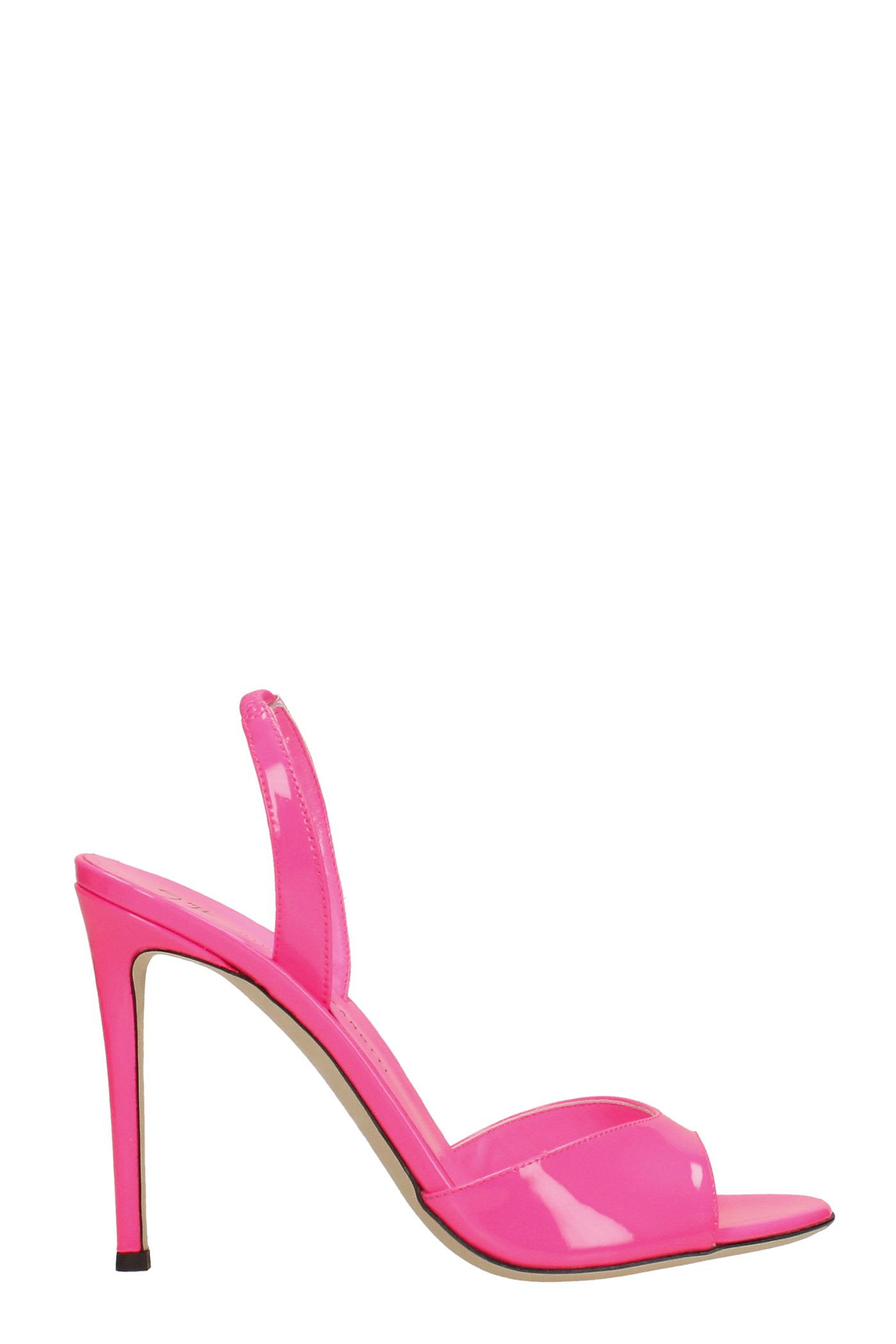 Giuseppe Zanotti Libeth Sandals In Patent Leather in Pink | Lyst