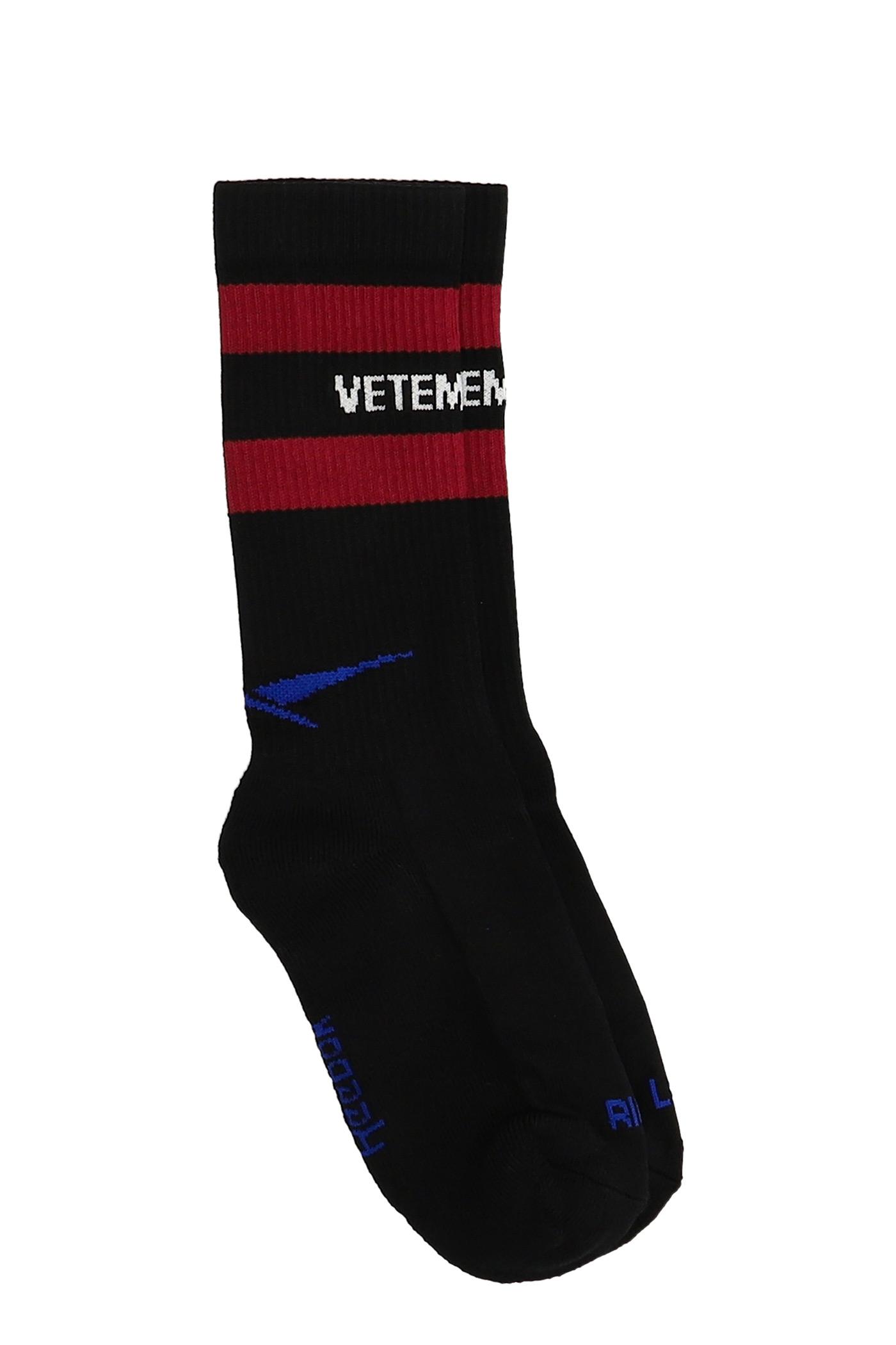 Vetements Socks In Cotton in Black | Lyst