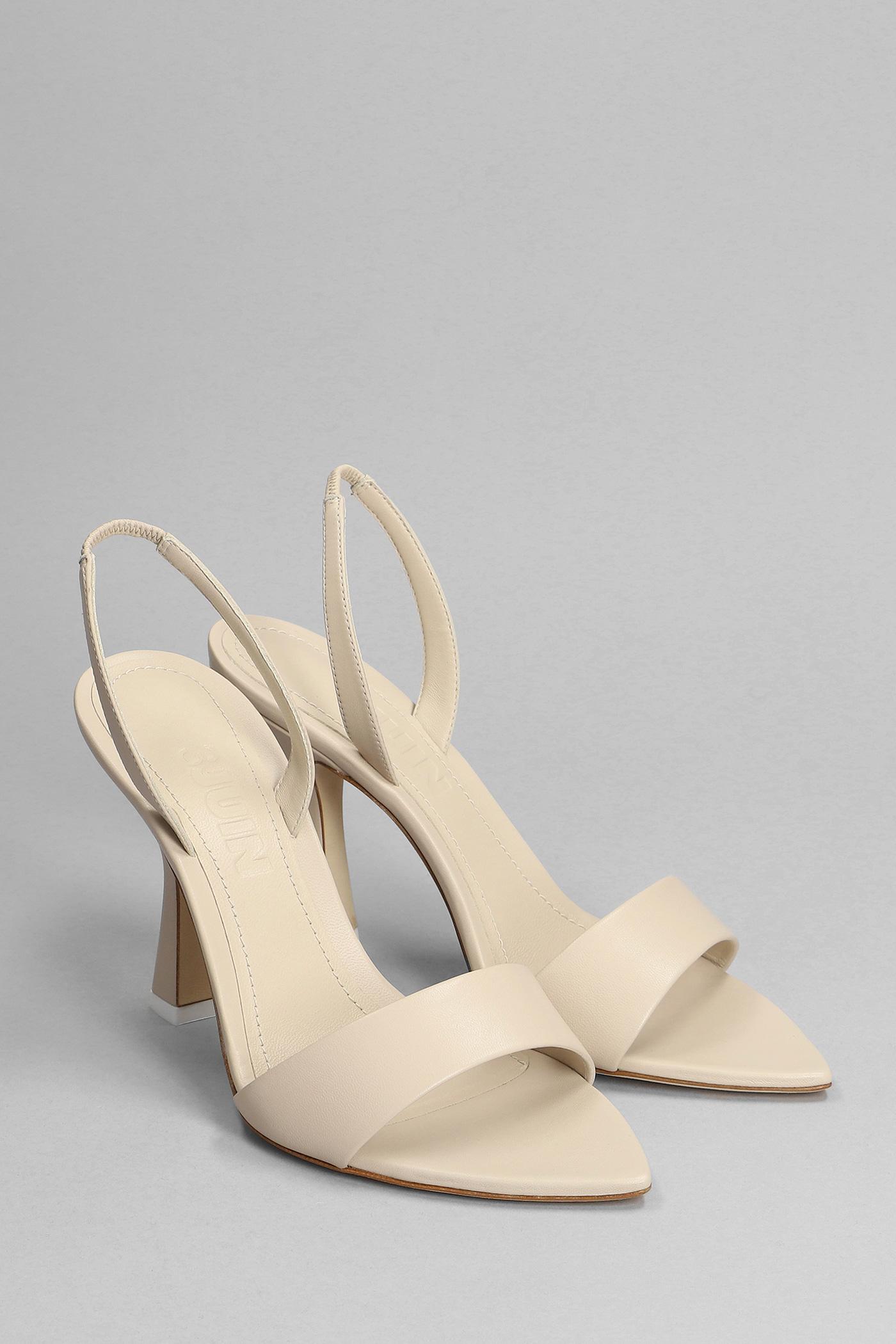 3Juin Lily 095 Sandals In Beige Leather in Natural | Lyst