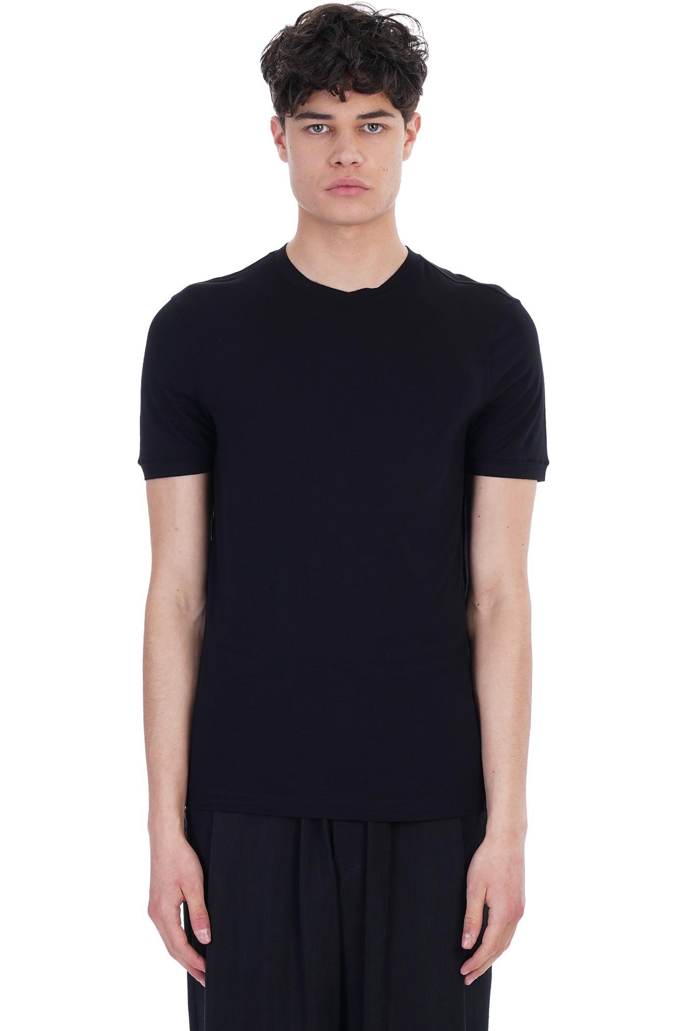 T shirt armani nera Clearance