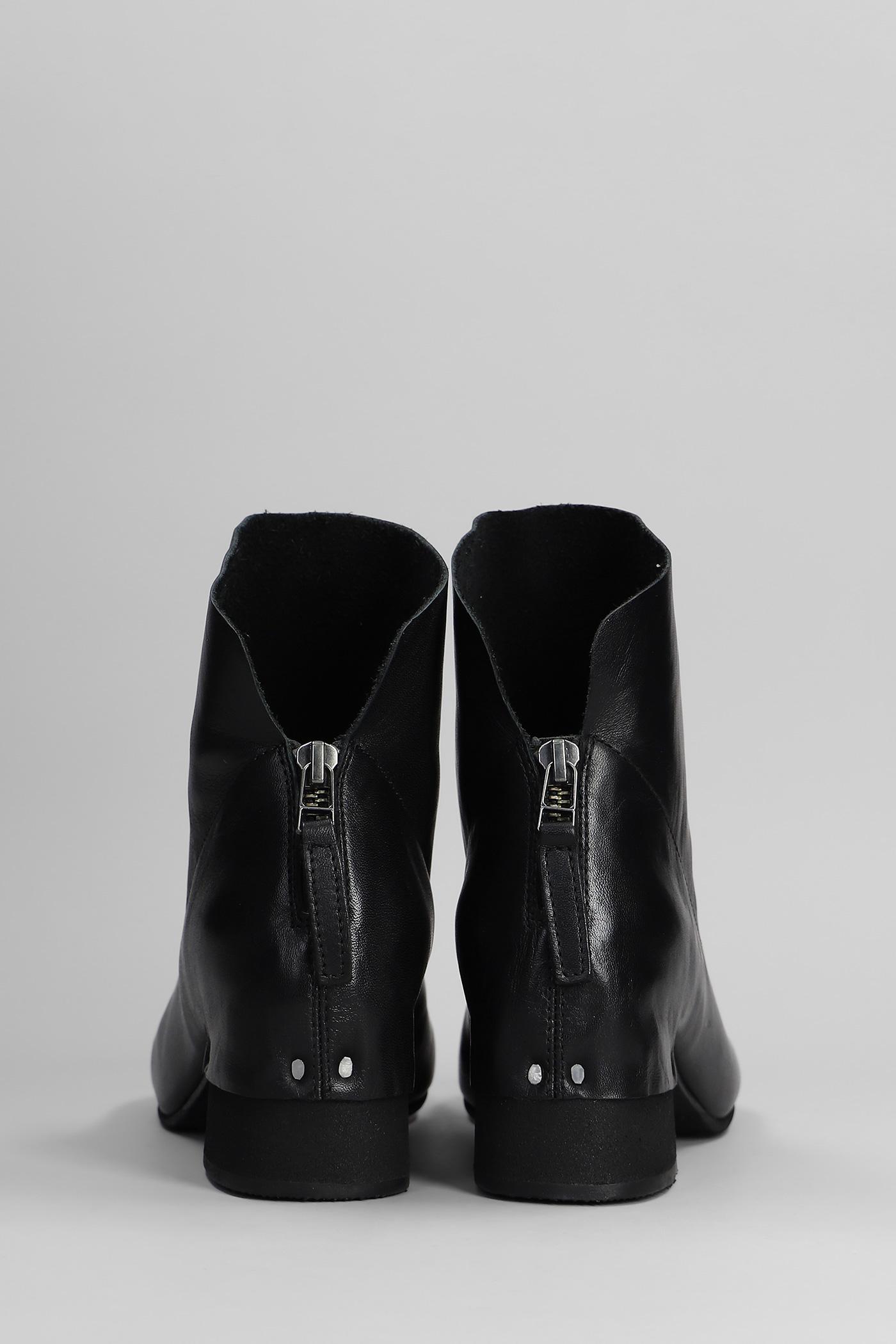 Yuko Imanishi Kuro High Heels Ankle Boots In Black Leather | Lyst