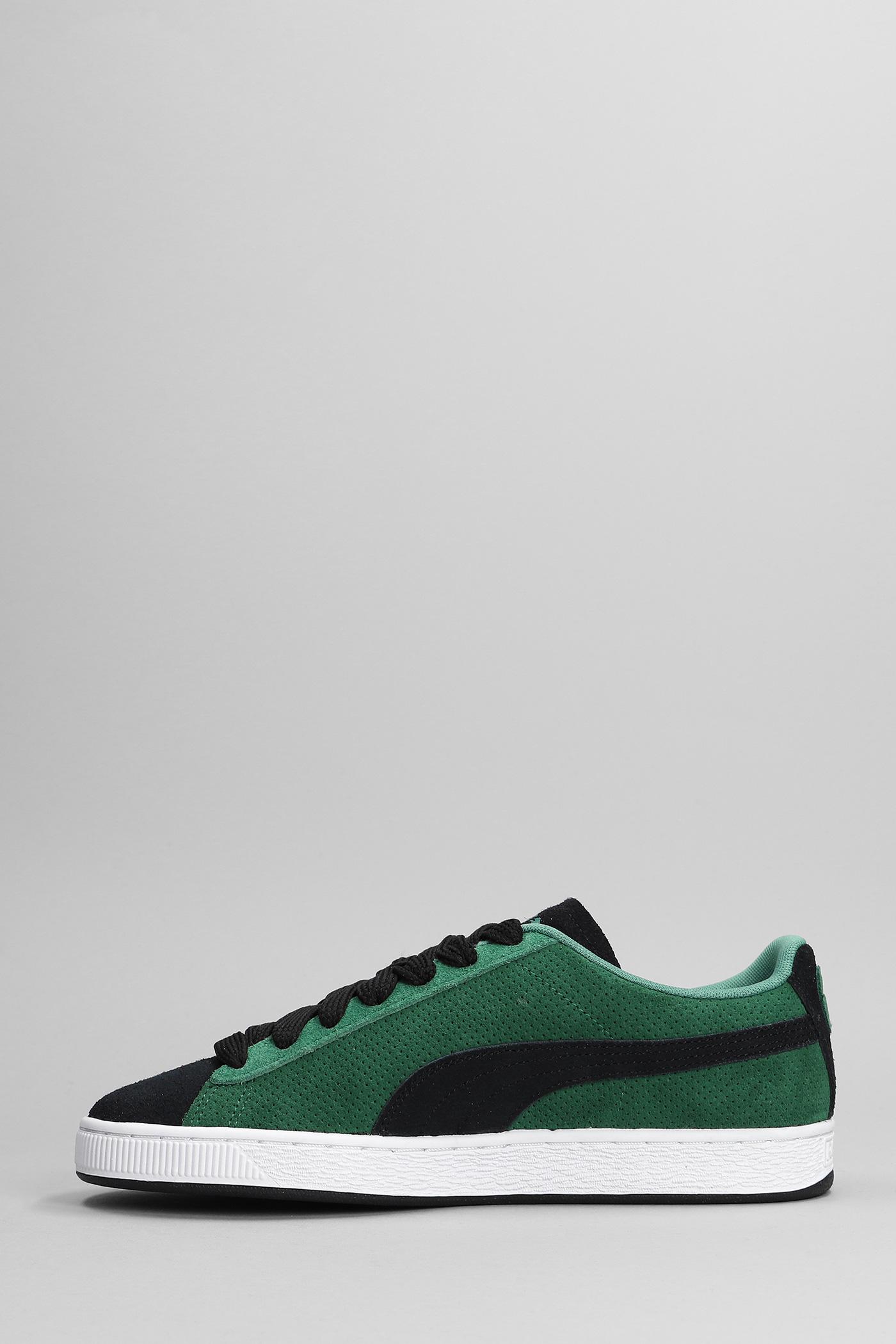 PUMA Archive Remastered Sneakers In Black Suede in Green for Men | Lyst